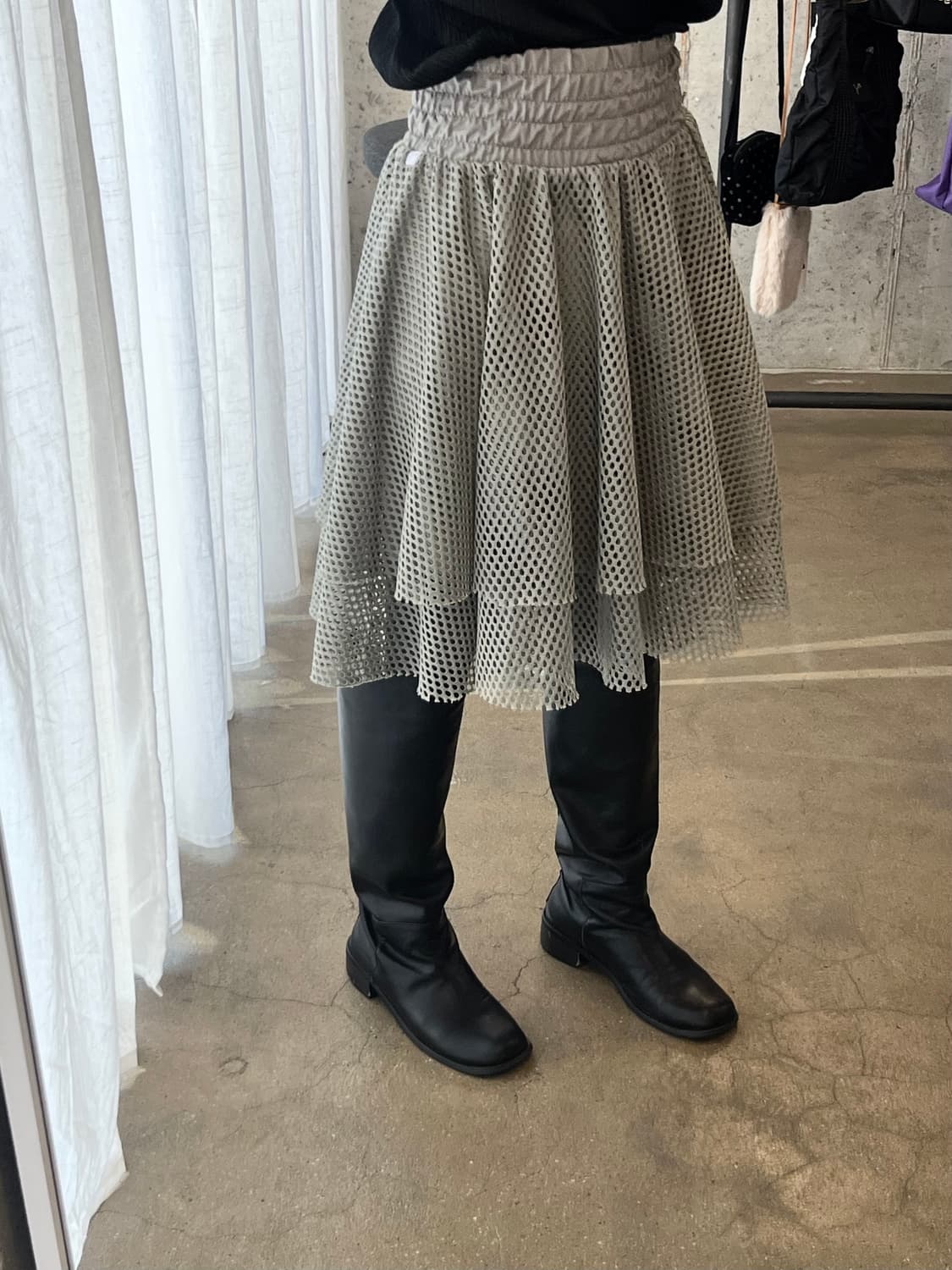 퓨마 도트 펀칭 레이어드 스커트 상품이미지2