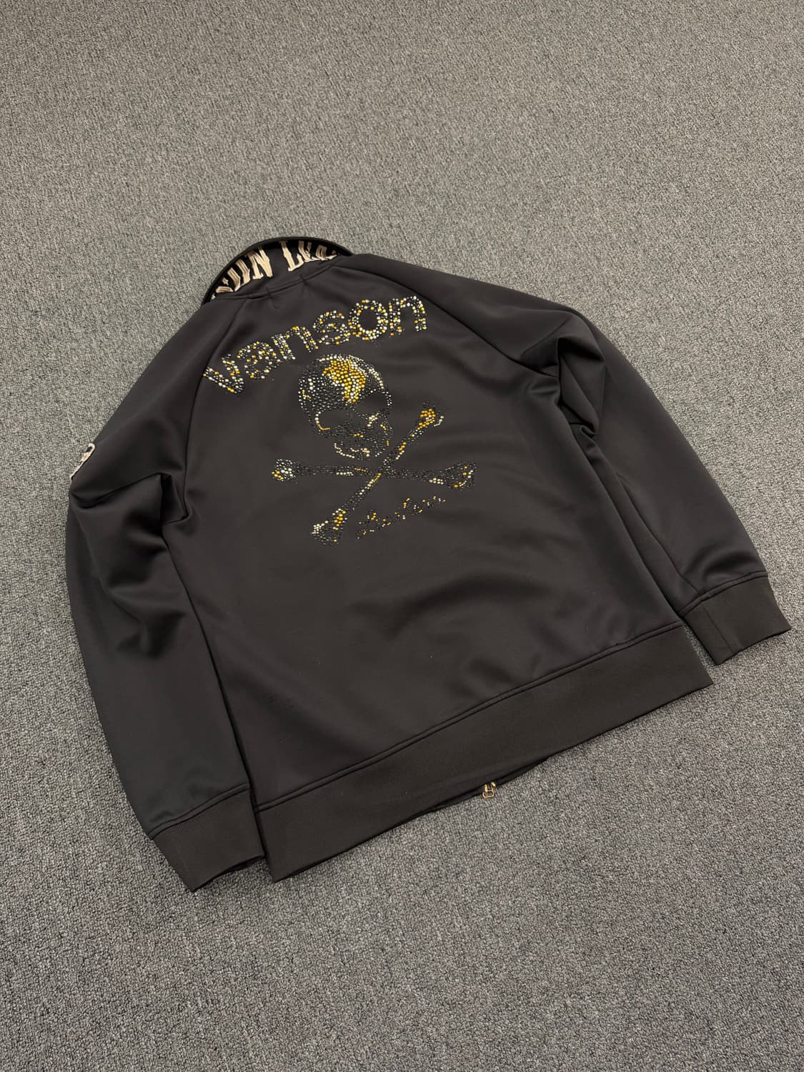 XL) 밴슨 빈티지 스컬 큐빅 져지 상품이미지2