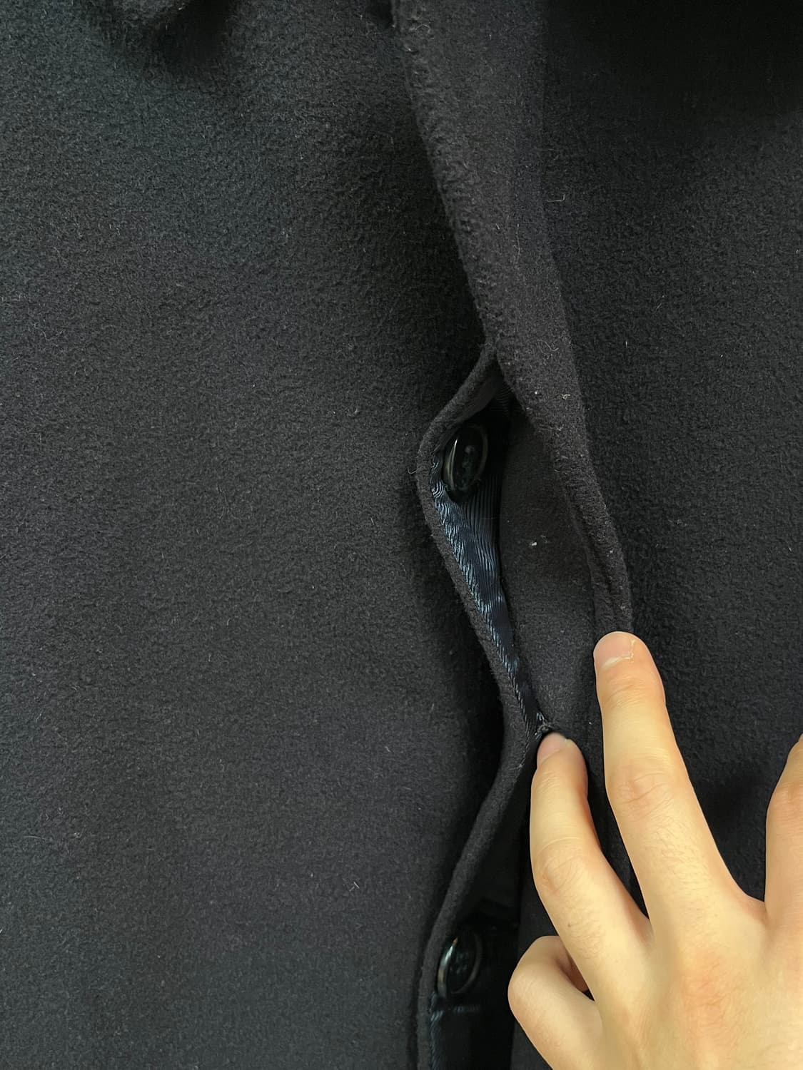 Taglinte Italy 울 혼방 네이비 싱글 코트 52 상품이미지5