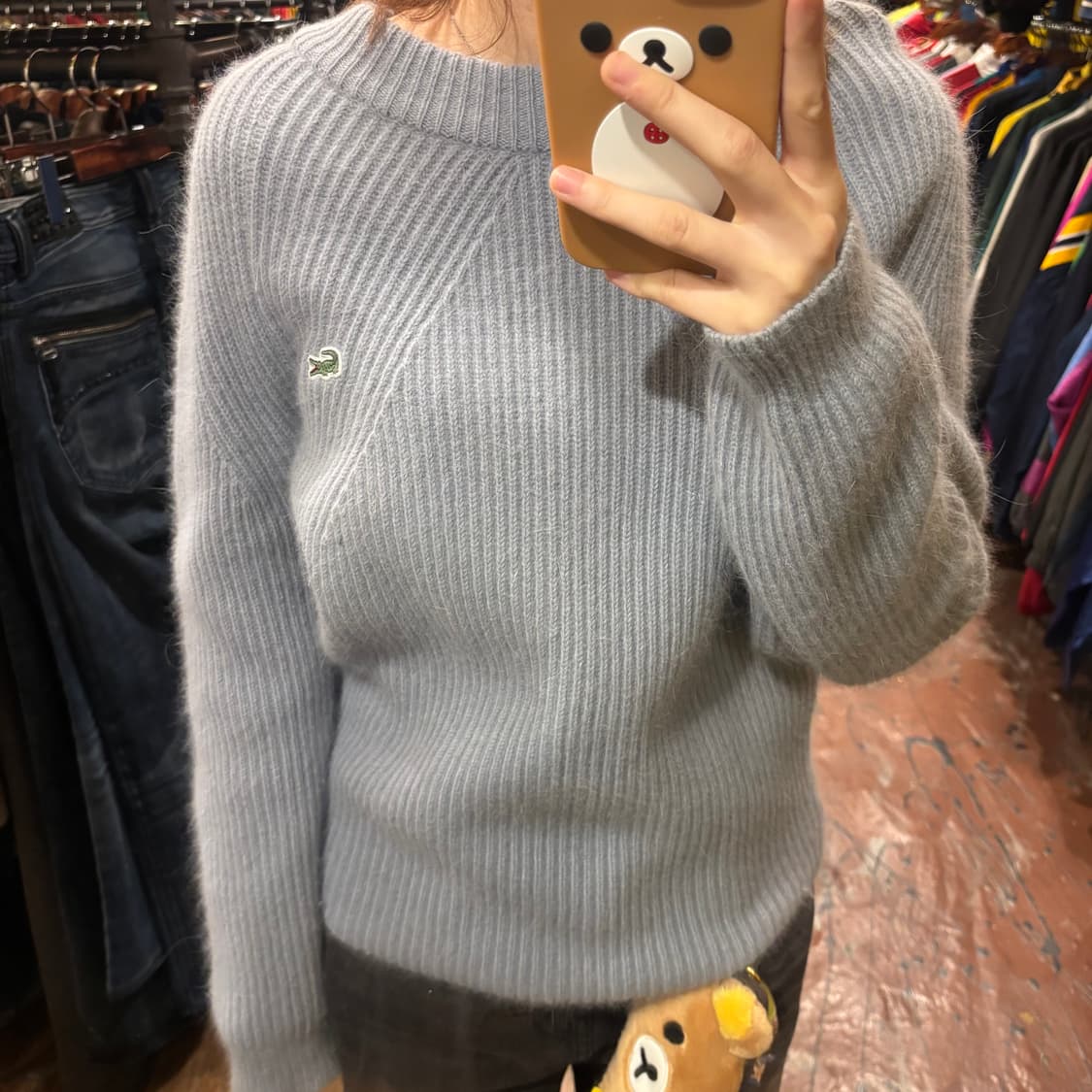 라코스테 소라색 니트 상품이미지1