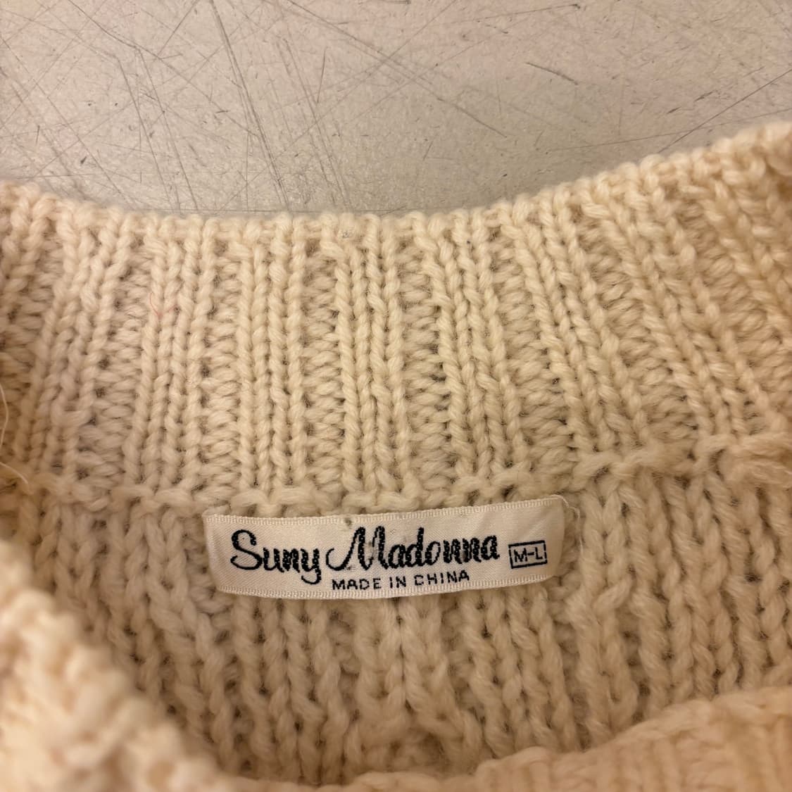 빈티지 케이블 패턴 니트 상품이미지3