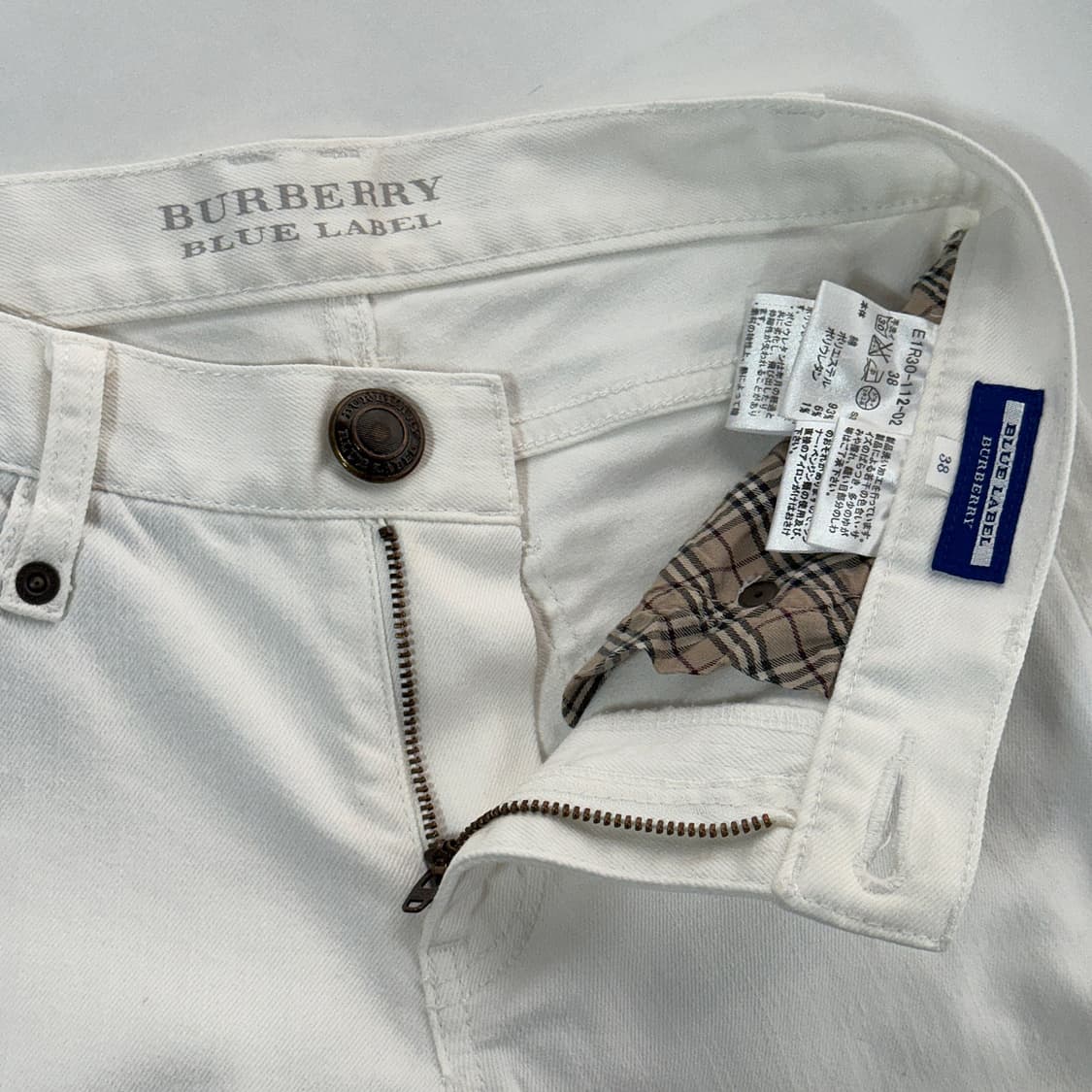 버버리 블루라벨 화이트 데님 진 상품이미지2