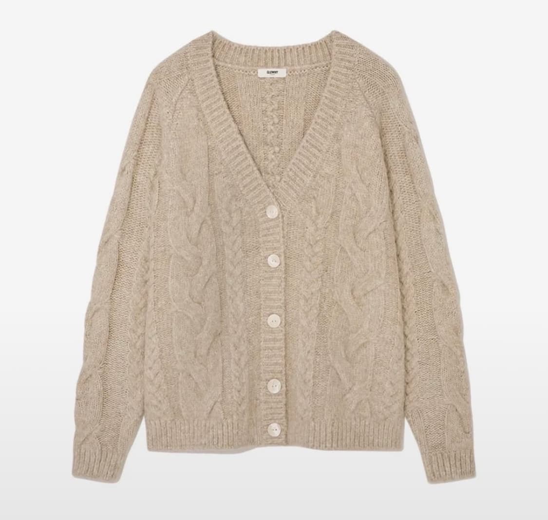 글로니 베키 가디건 오트밀 상품이미지1