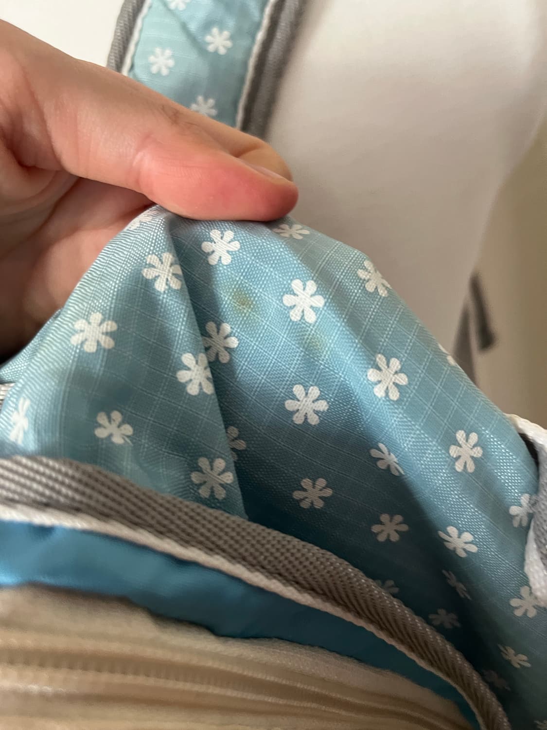 스카이 블루 플라워 백팩 🩵 상품이미지6