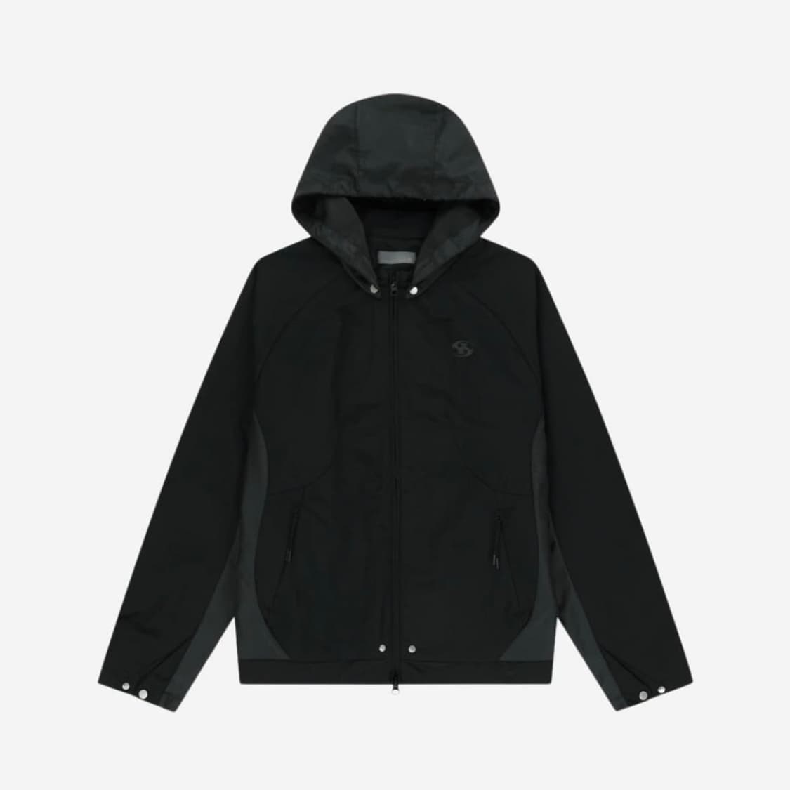 구해요) 산산기어 콘트레스트 자켓 블랙 상품이미지1