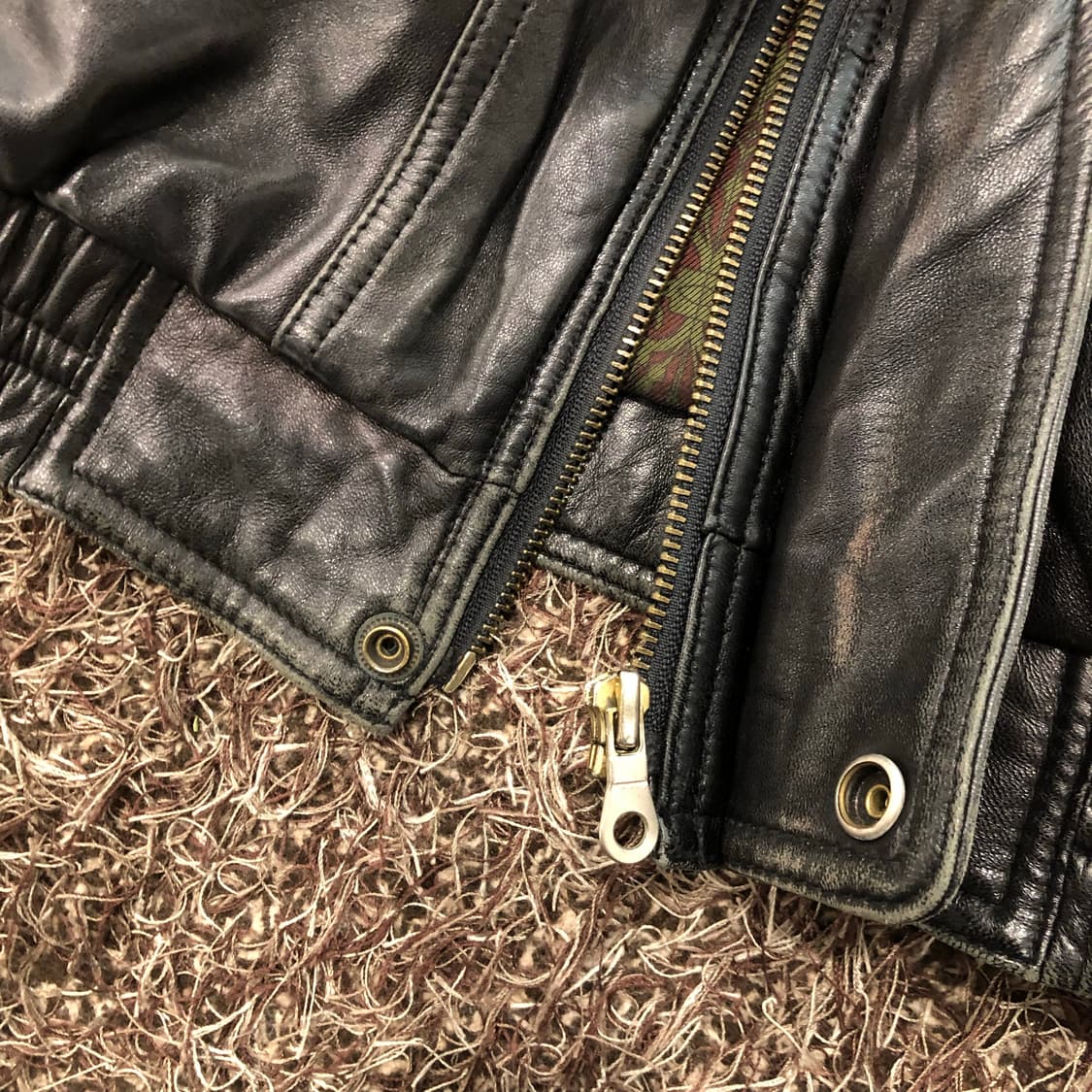 슬래진저 90s 양가죽 봄버 레더 가죽 자켓 상품이미지4