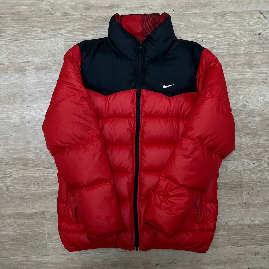 나이키 덕다운 리버시블 스탠드넥 푸퍼패딩 점퍼 [레드] M/95 상품이미지1