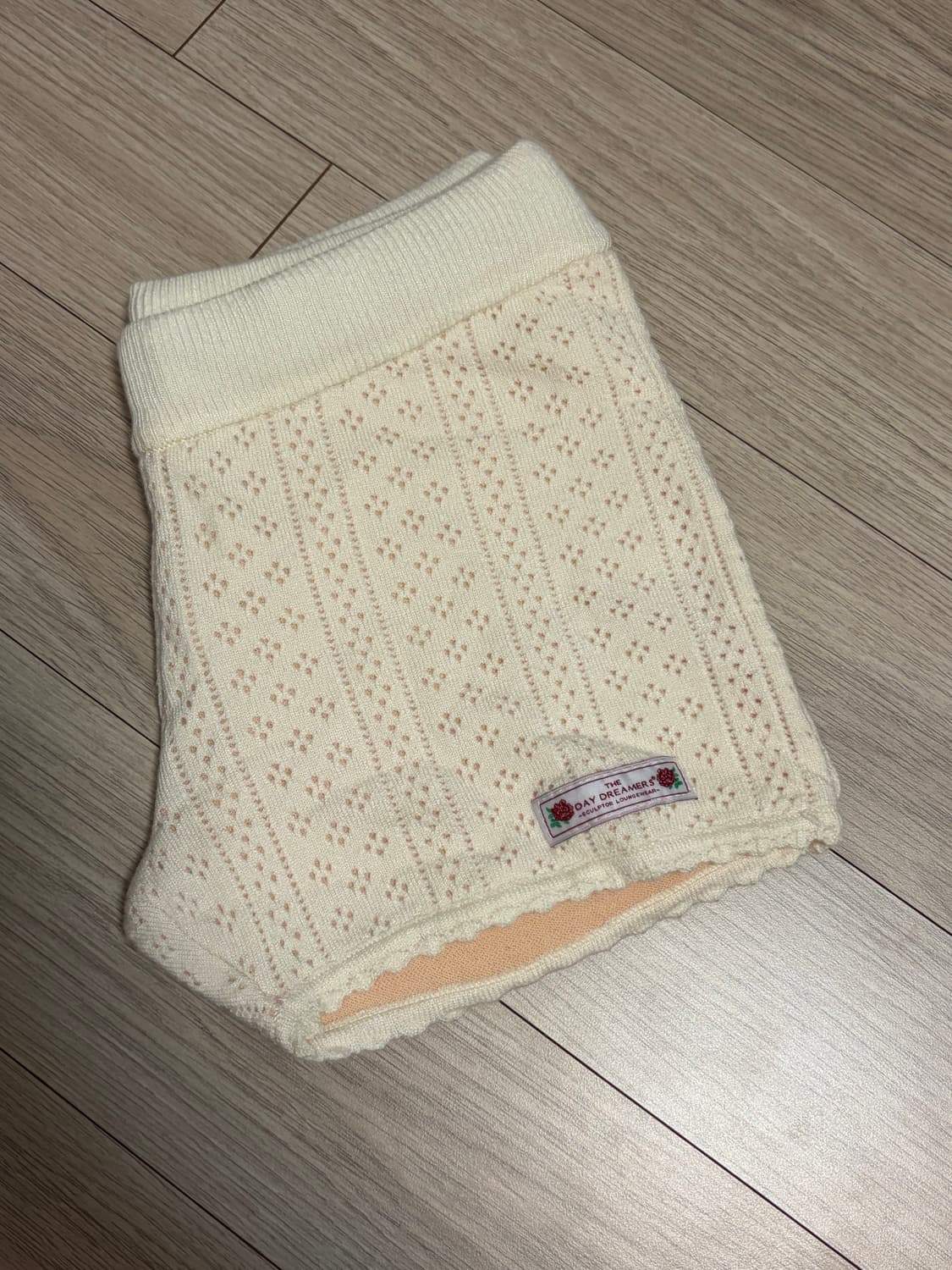 스컬프터 아이보리 쇼츠 Eyelet Knit Shorts Ivory 상품이미지2