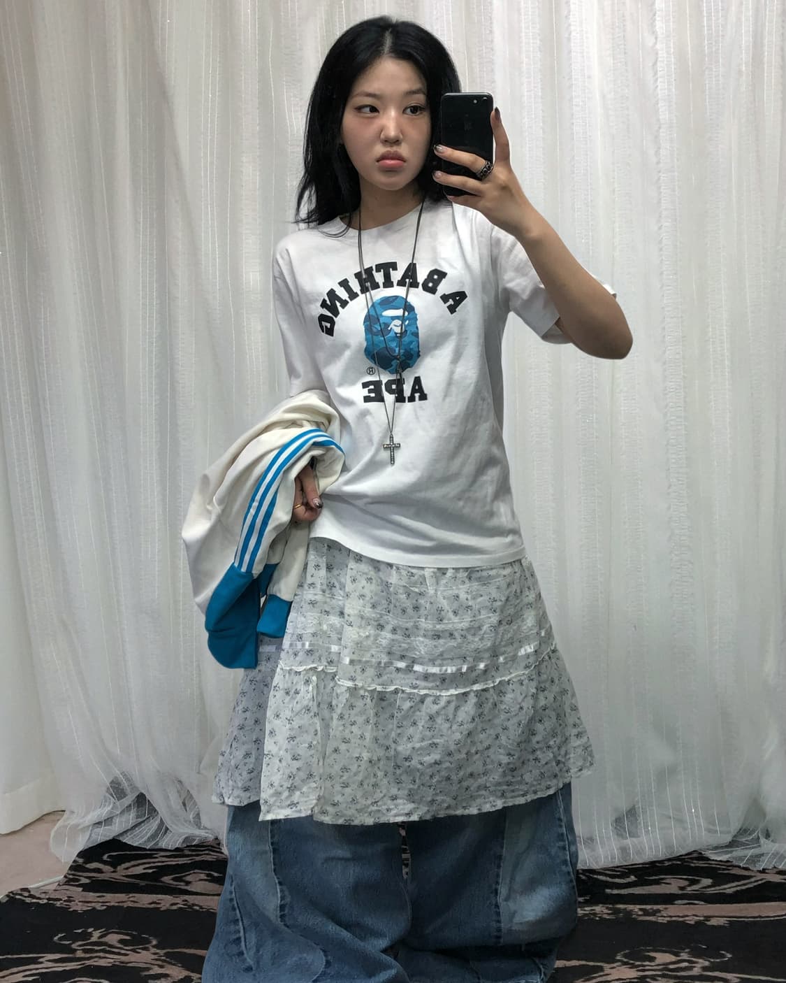 베이프 사루 아디다스 리바이스 세트 상품이미지2