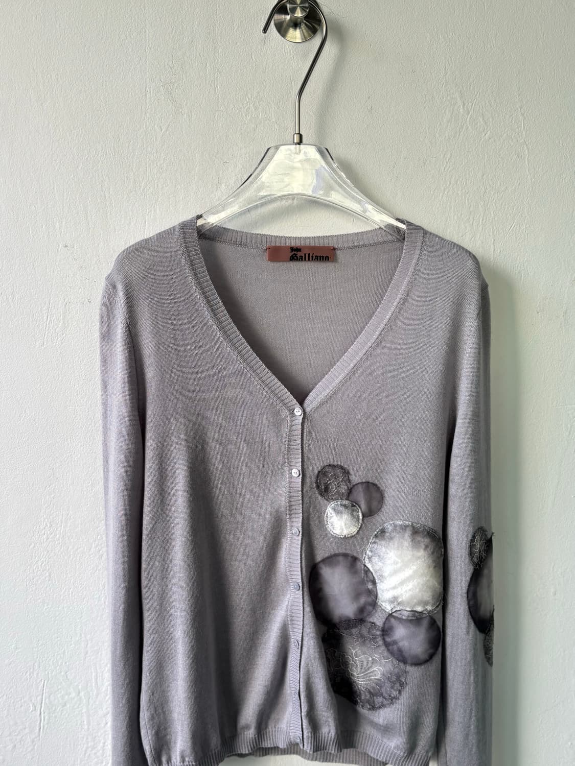 존갈리아노 아카이브 엠브로이드 실크 가디건 상품이미지4