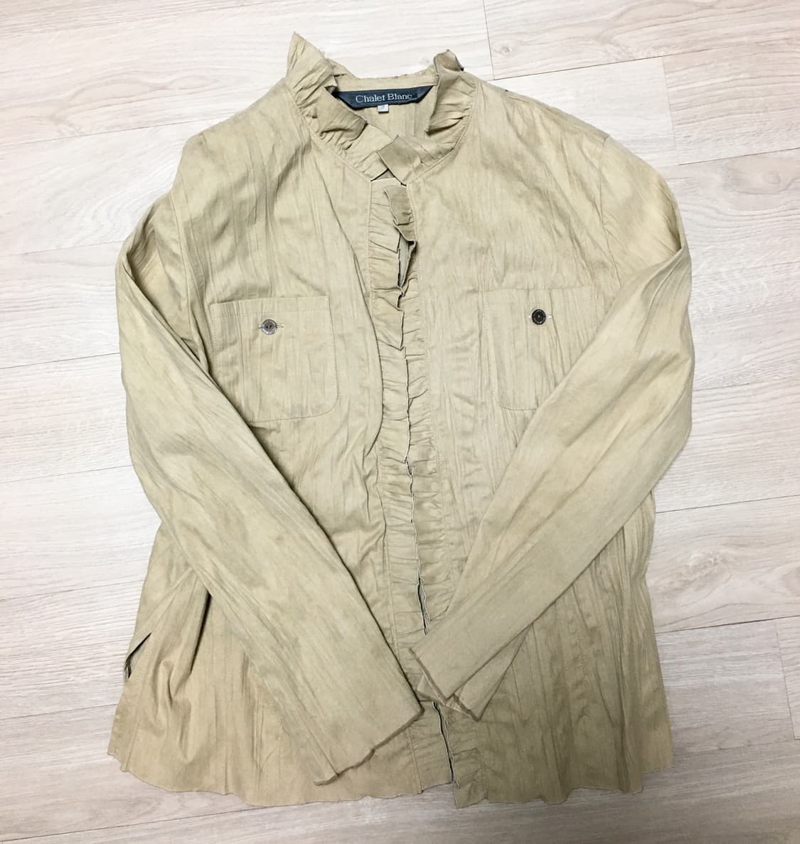 빈티지 셔링 블라우스 상품이미지4