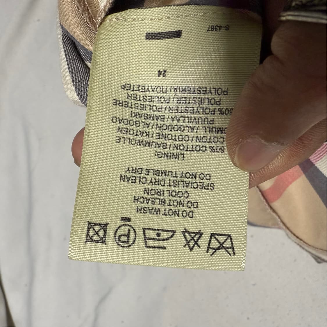 00s 버버리 M 빈티지 노바체크 썸머 반팔 셔츠 원피스 상품이미지5