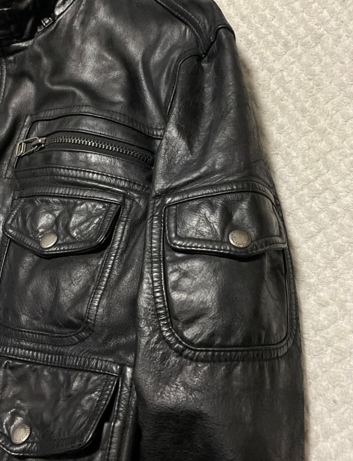 [50] Lhomme en cuir 웨스턴 무드 소가죽 포켓 레더 상품이미지6