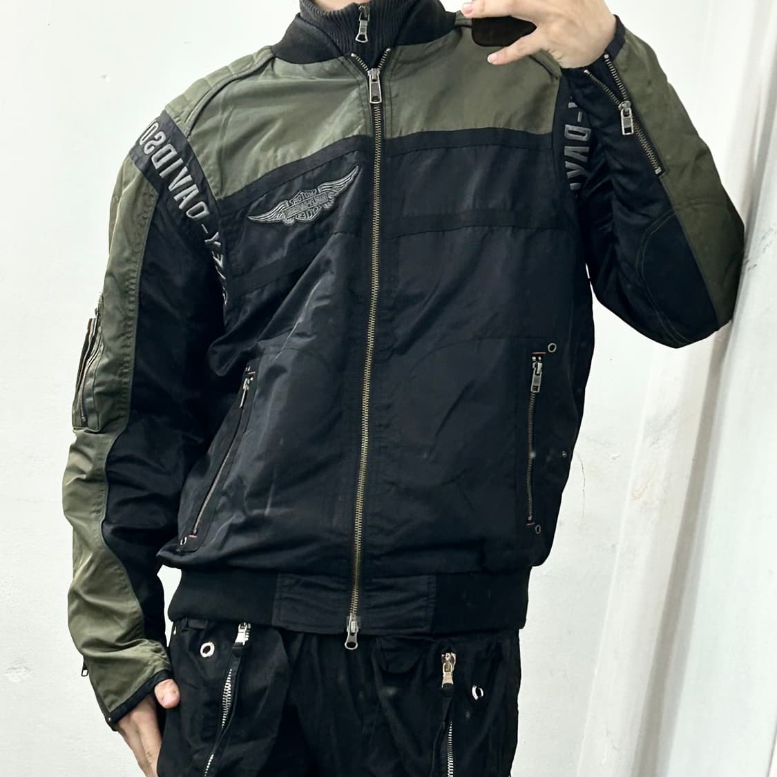 할리데이비슨 투웨이 나일론 바이커 자켓 상품이미지1