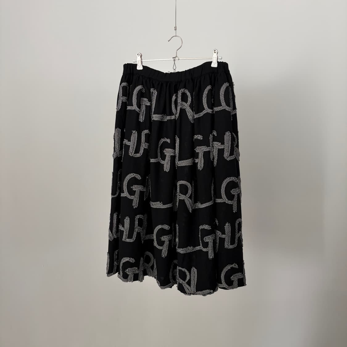 GIRL Logo Pattern Stitch Skirt 상품이미지5