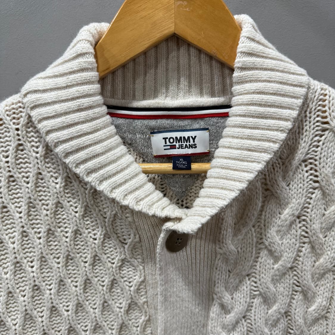 XL 타미진스 케이블 니트 가디건 상품이미지3