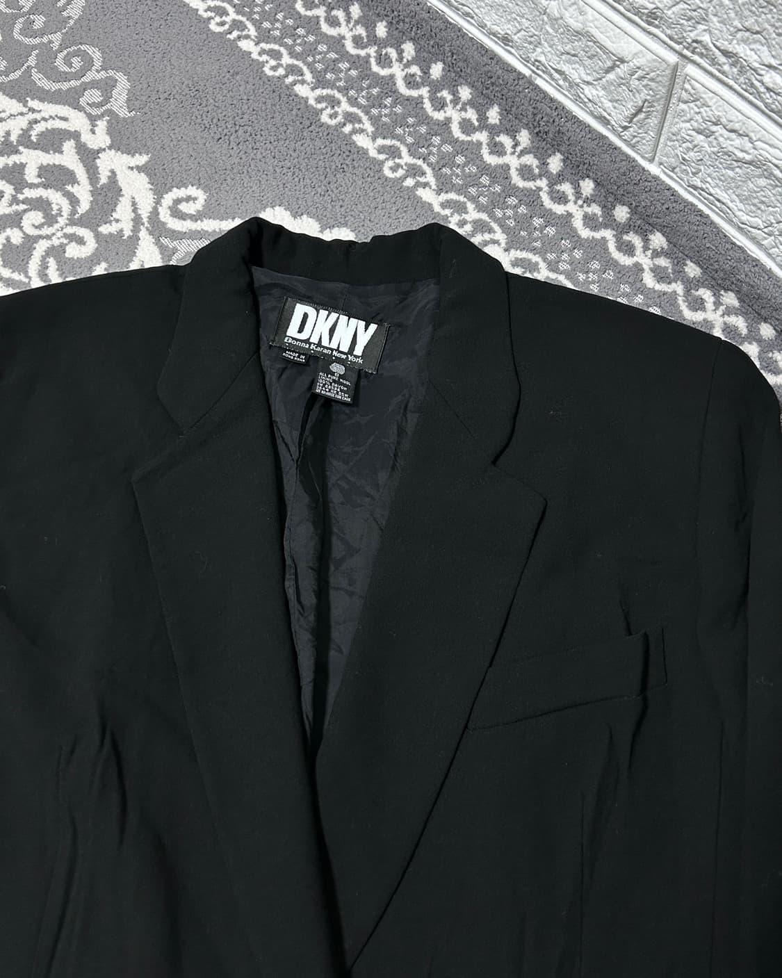 DKNY 아방가르드 울 드레이프 맥시 롱 코트 상품이미지5