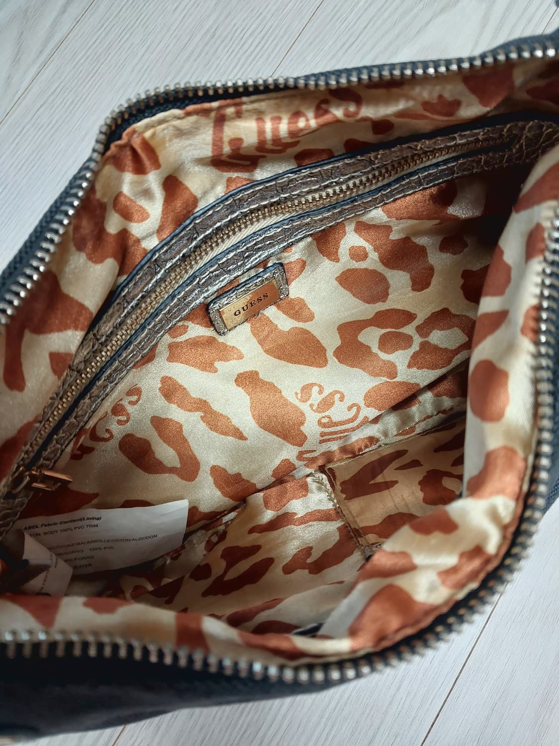 게스 y2k 코튼 숄더백 블랙 상품이미지8