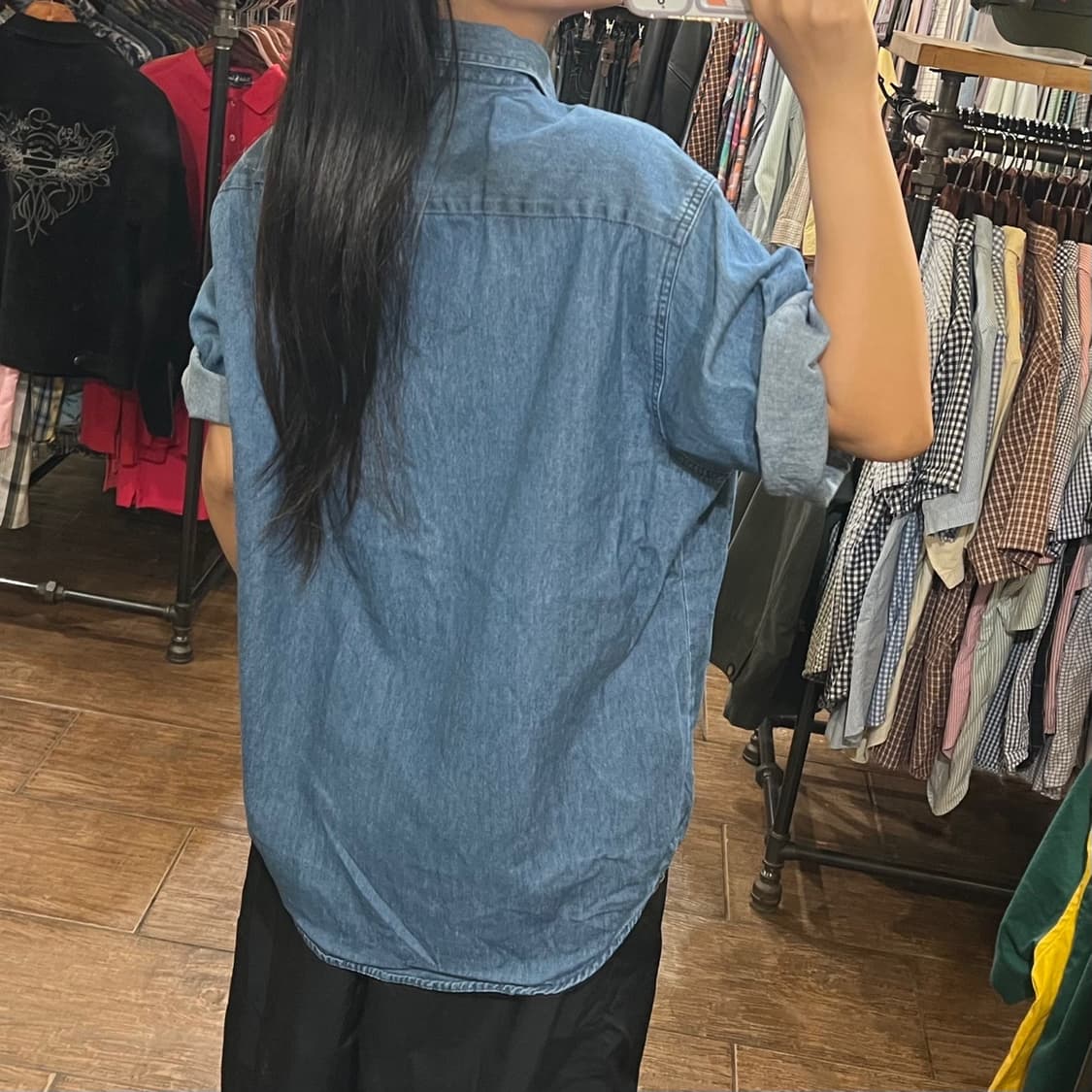 [HI]칼하트 반팔셔츠 진청 상품이미지5