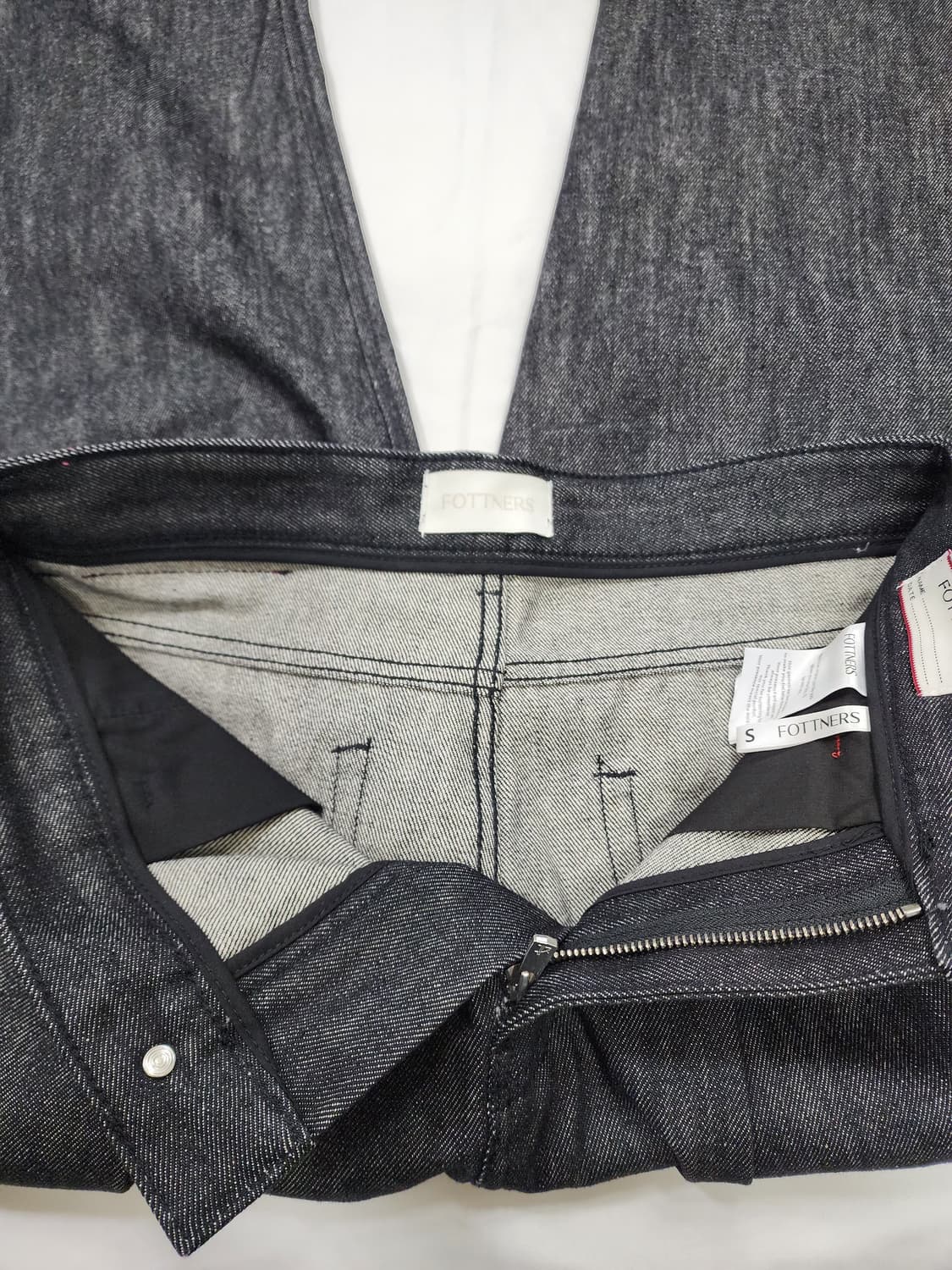 포트너스 투턱 와이드 데님 팬츠 상품이미지7