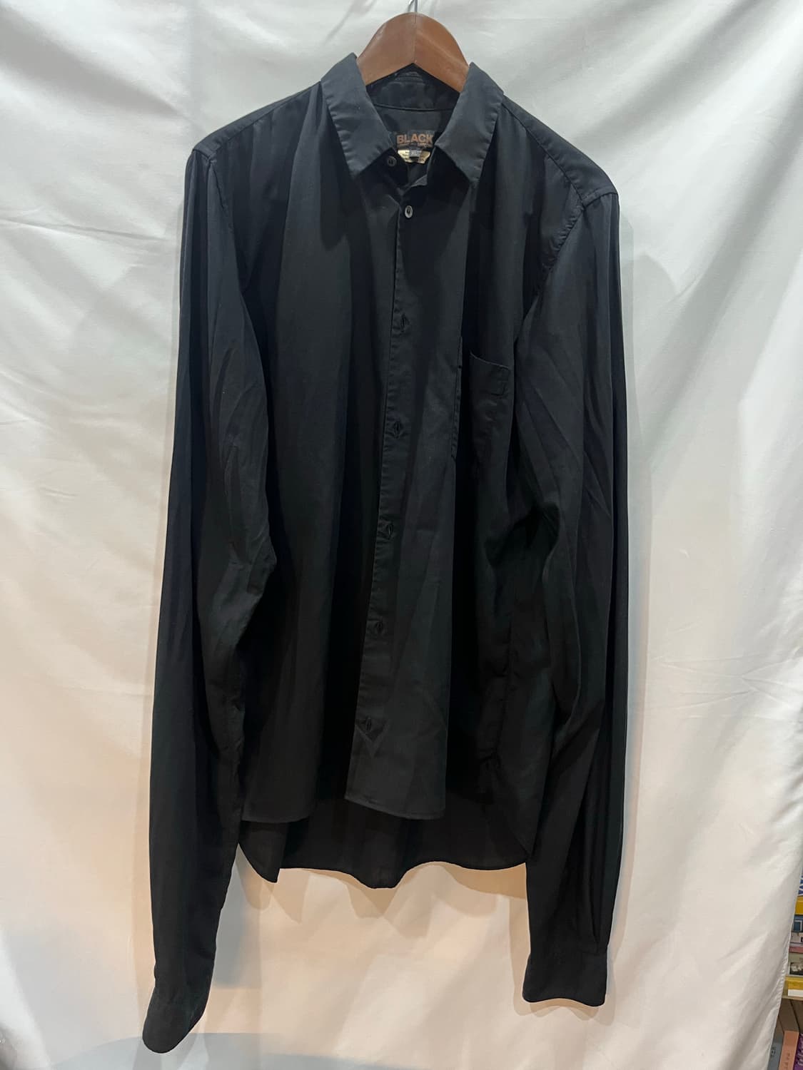 꼼데가르송 21FW 비대칭 폴리에스터 셔츠 XL 상품이미지1