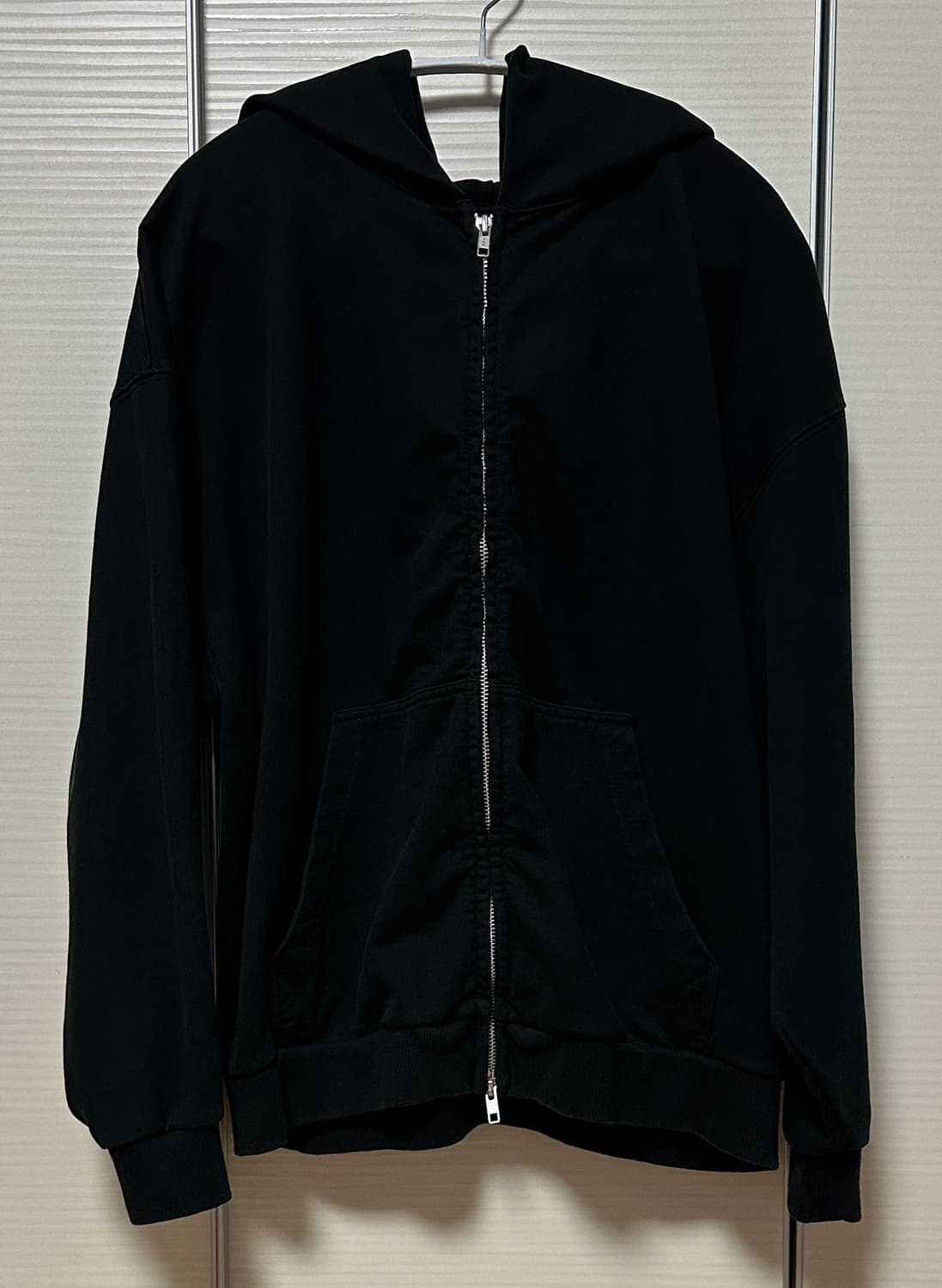 [3] HTAE 80s VTG Hood Zip Raven Black 상품이미지2