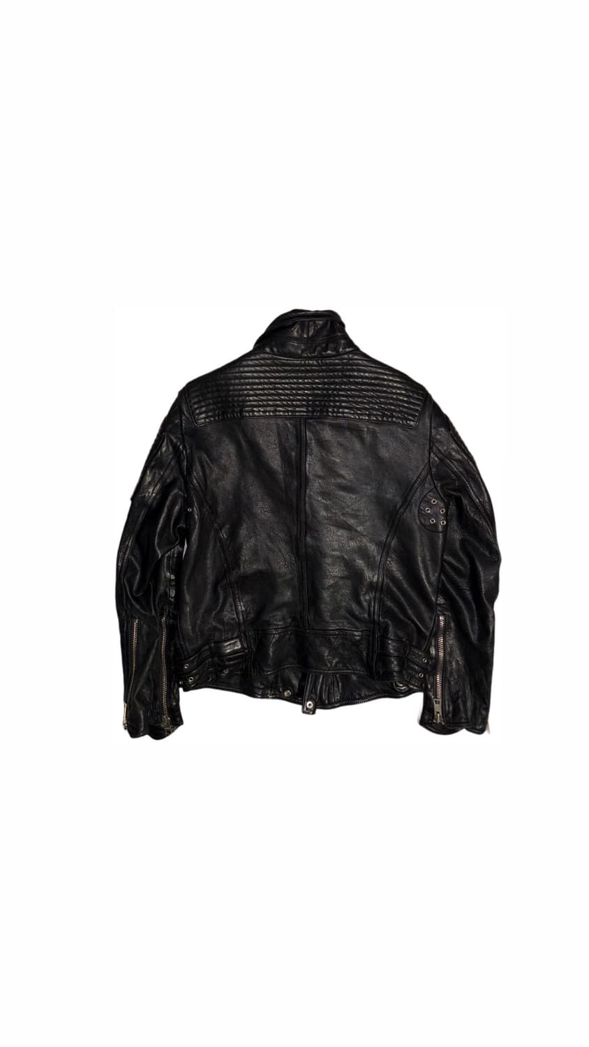 Sheepskin Leather Biker jacket 상품이미지2