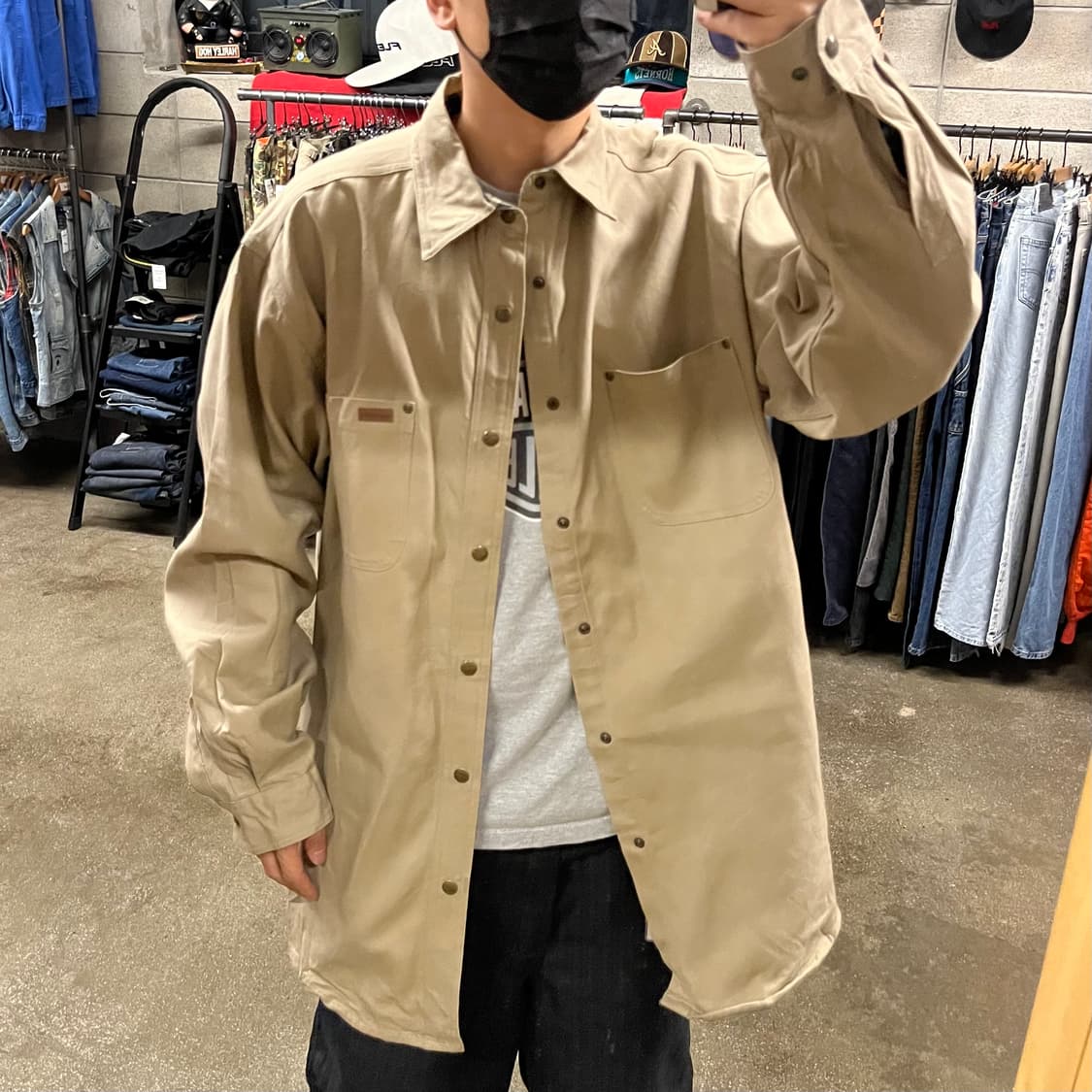 Carhartt 플란넬 라인드 워크 셔츠 (110) 상품이미지7