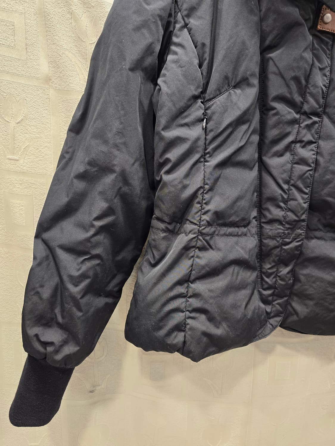 cby 블랙 구스다운 패딩 숏패딩 자켓 46 (66~77) 상품이미지5