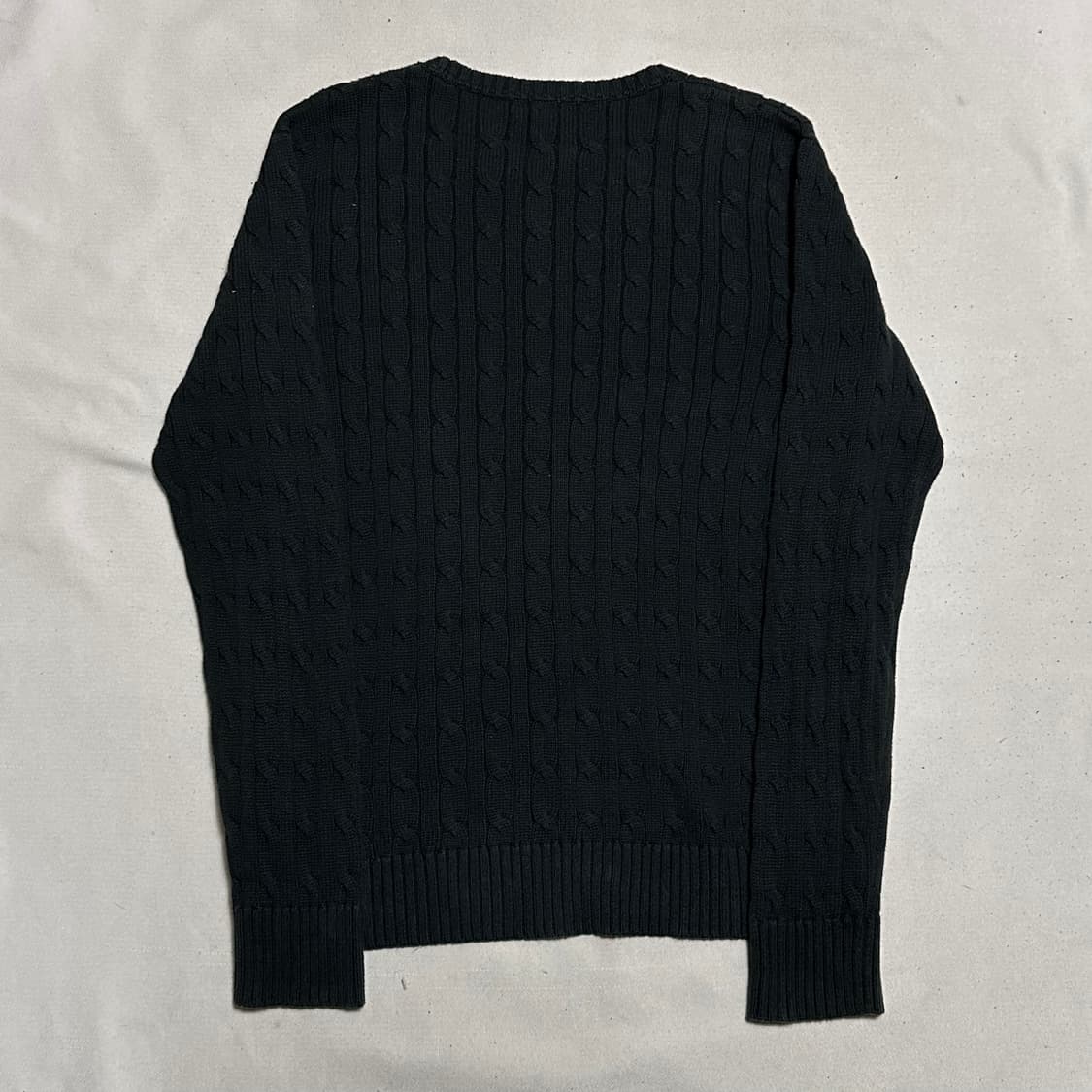 XL 폴로랄프로렌 코튼 케이블 블랙 니트 상품이미지3