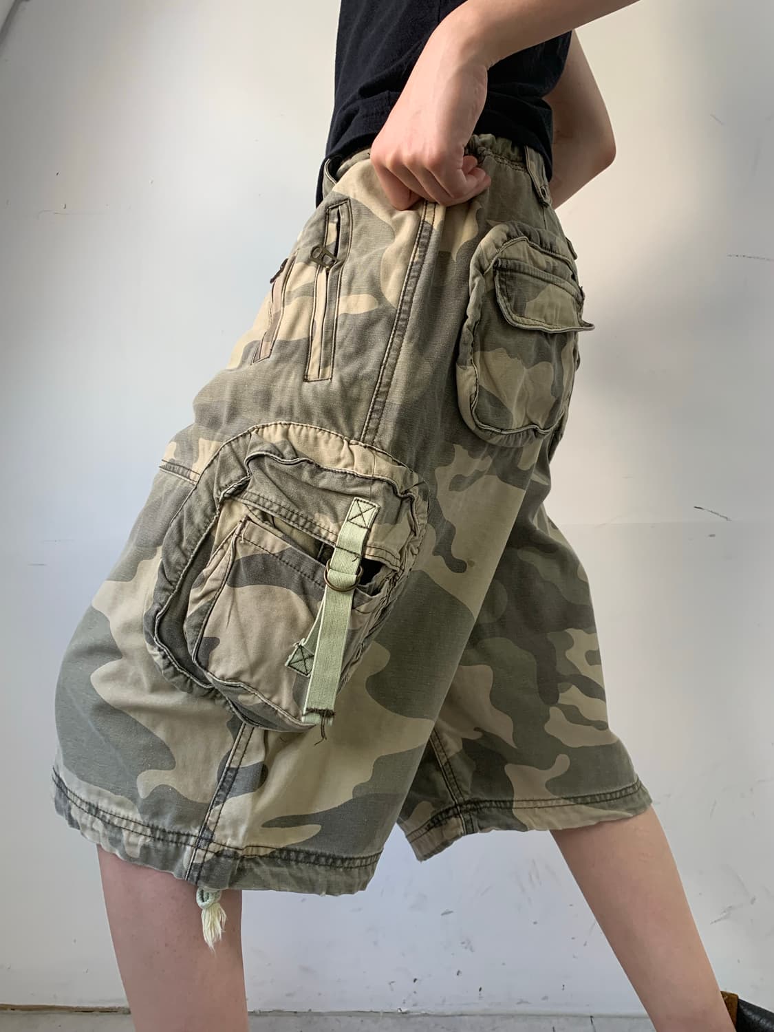 아베크롬비 카모패턴 하프 카고팬프 상품이미지5