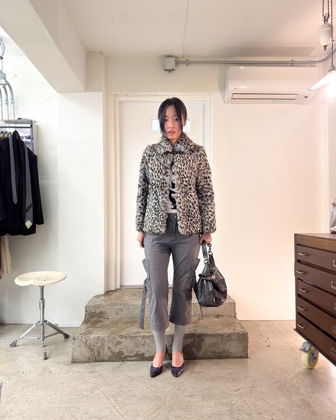 Hysteric Glamour Leopard Rabbit Fur/ Os 상품이미지8