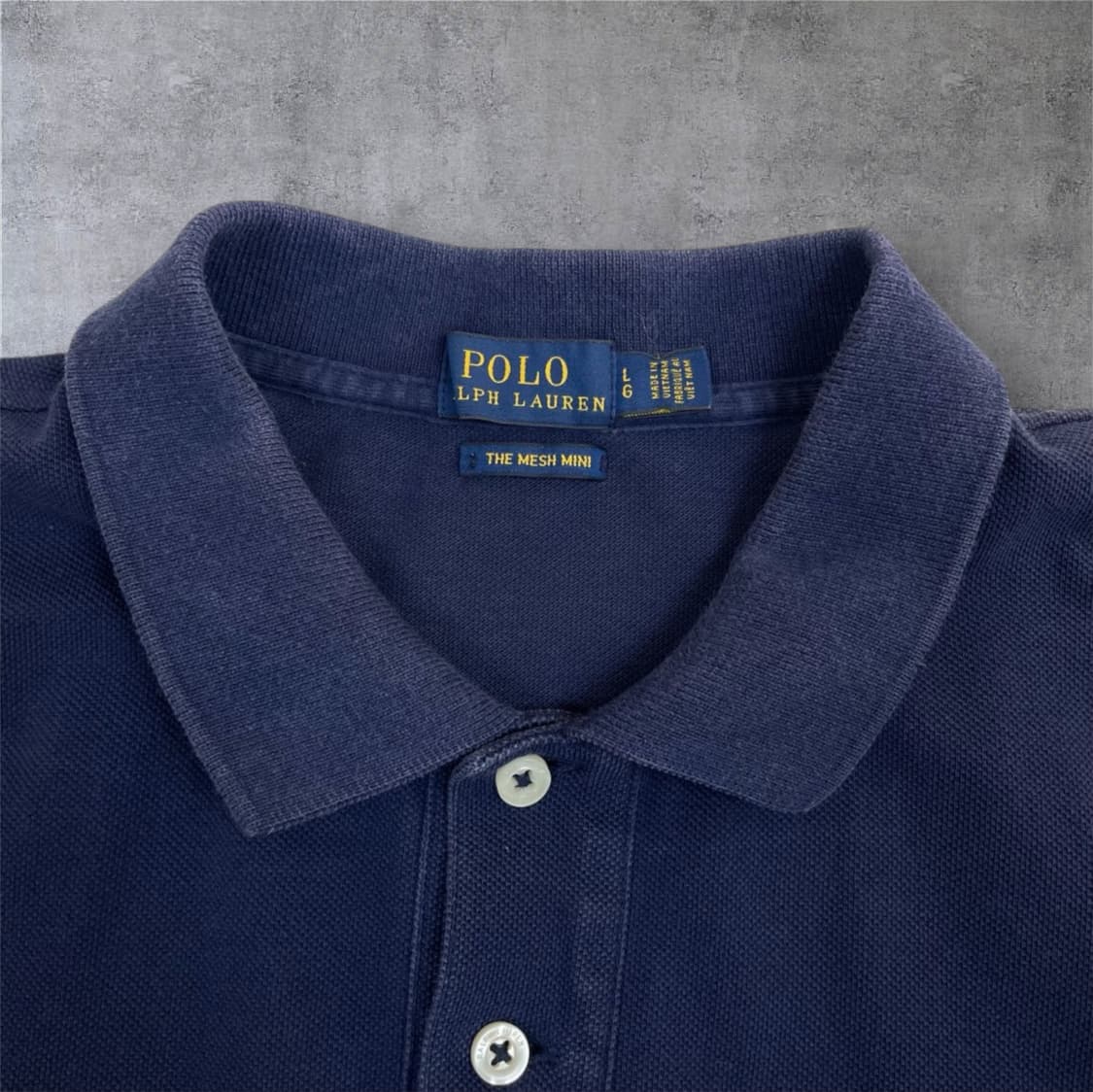 폴로 랄프로렌 네이비 메쉬 미니 카라 원피스 L 상품이미지3