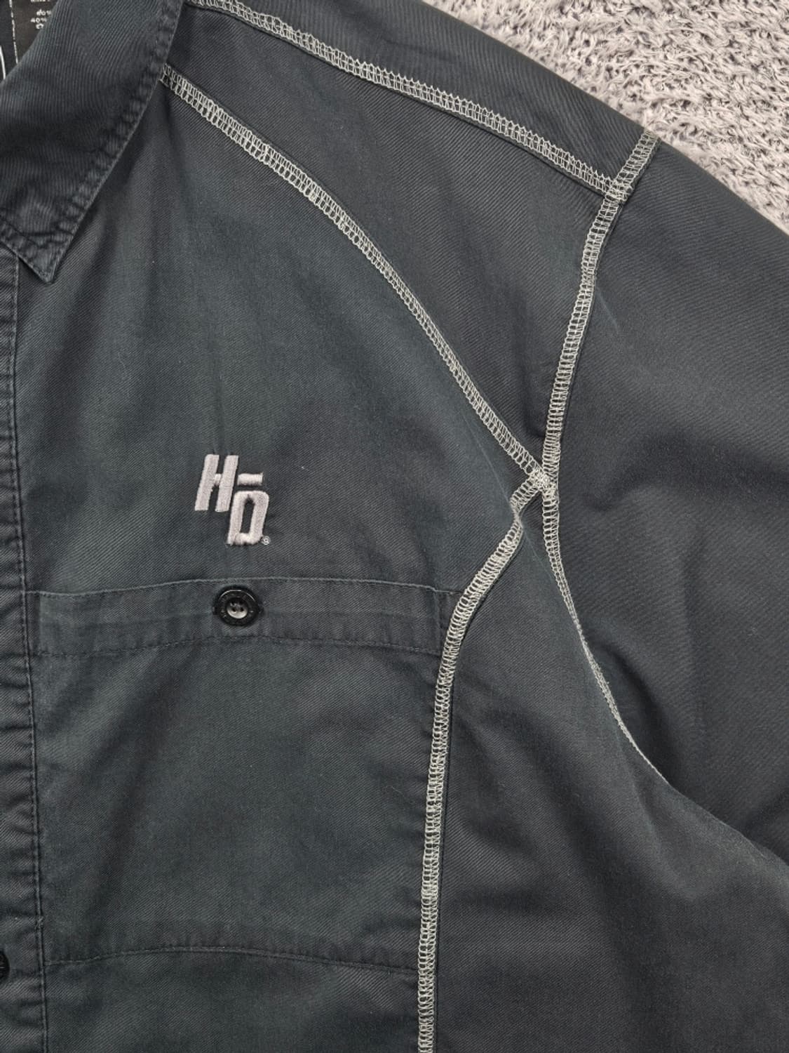 할리데이비슨 바이커 반팔 셔츠 크롭커스텀 ( XL ) / 11811 상품이미지6