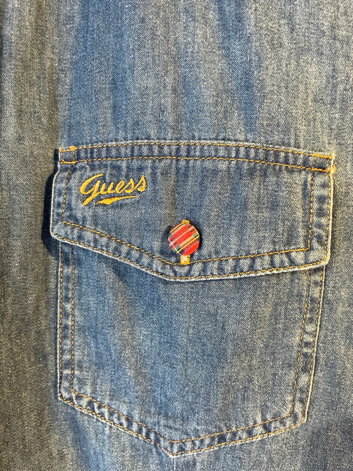 90년대 게스 웨스턴 데님셔츠(미국제) 상품이미지4