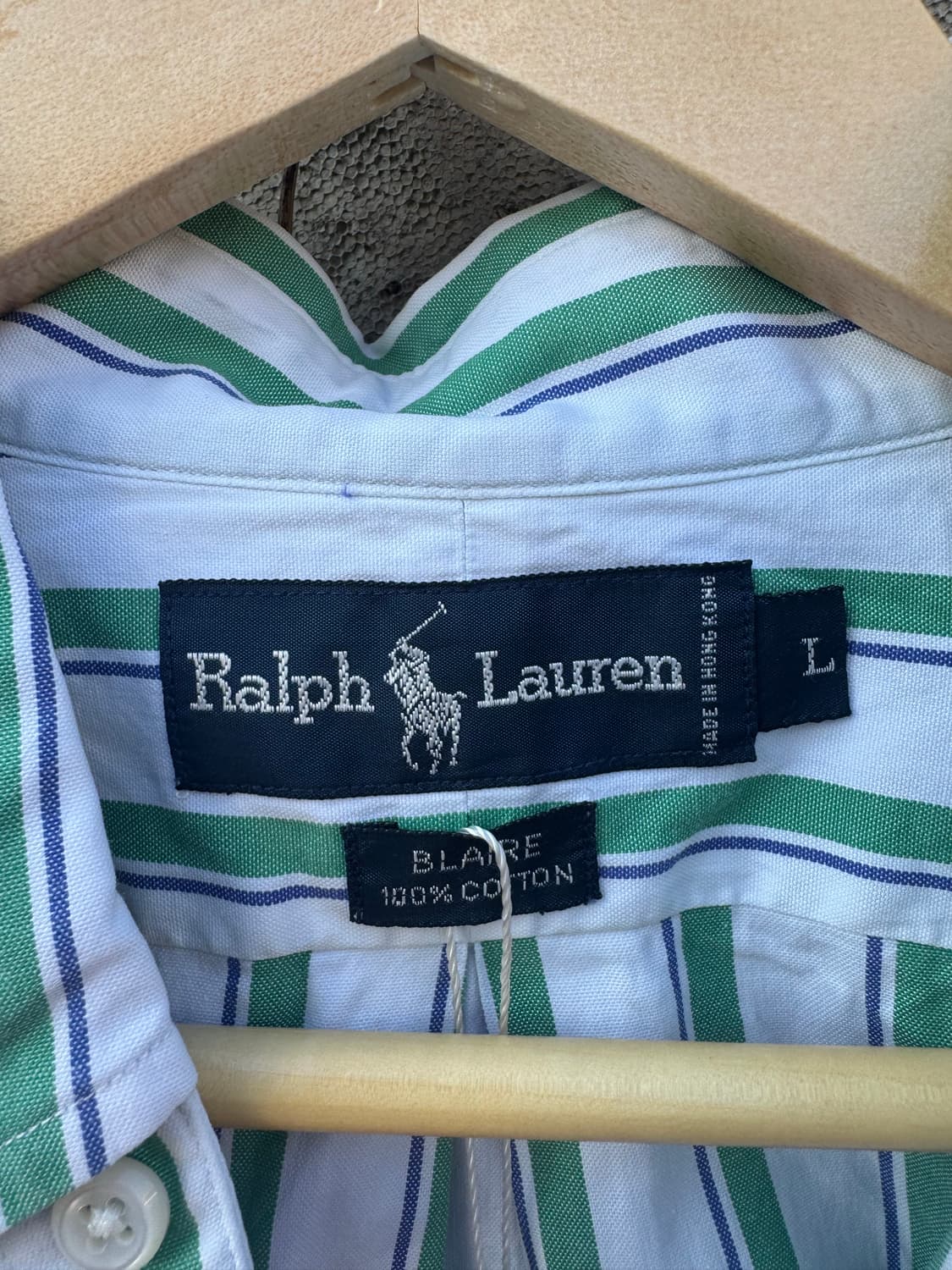 90s 폴로 랄프로렌 빈티지 blaire 루즈핏 스트라이프 셔츠 상품이미지6