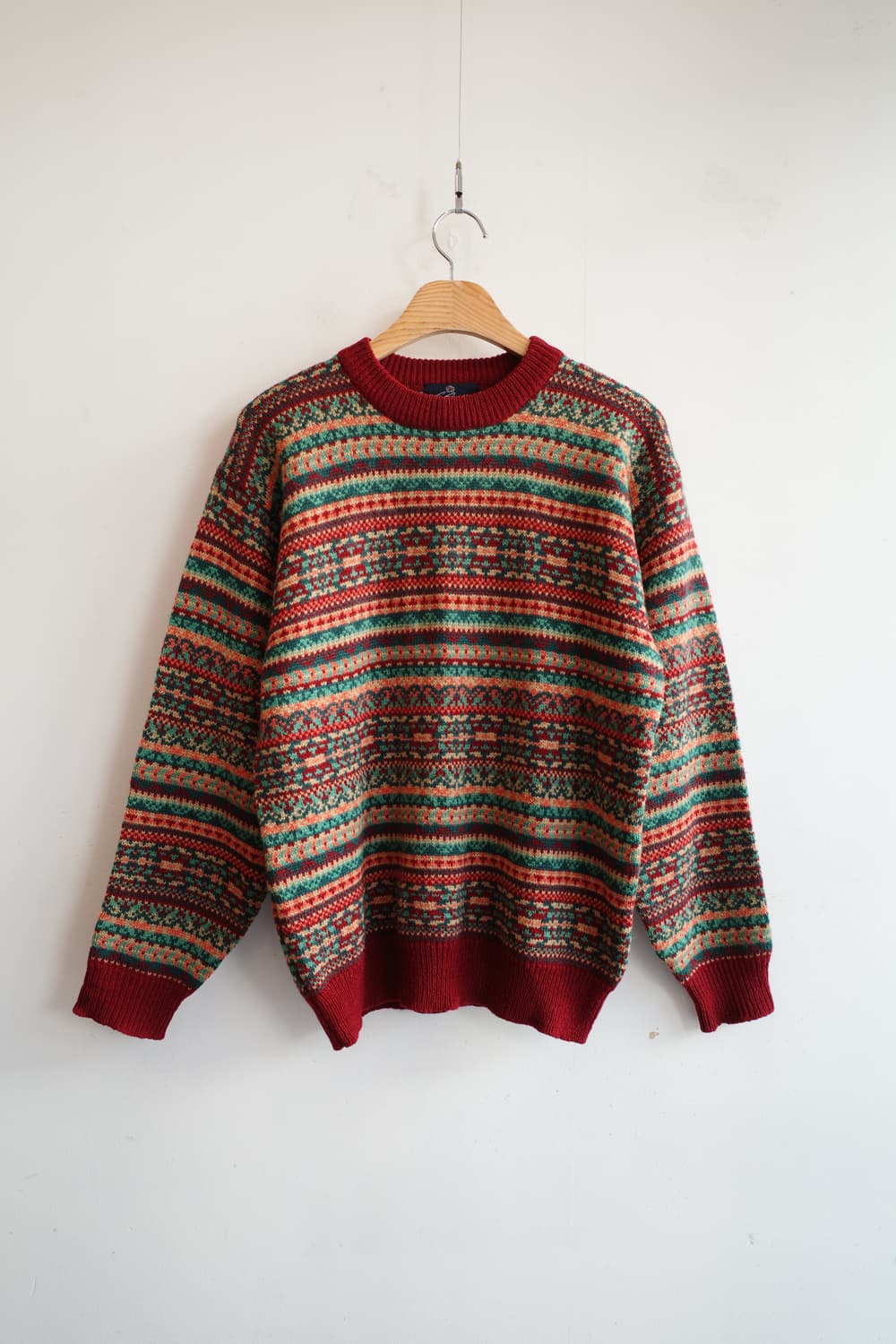 Japan brand 퓨어울 패턴 니트  상품이미지1