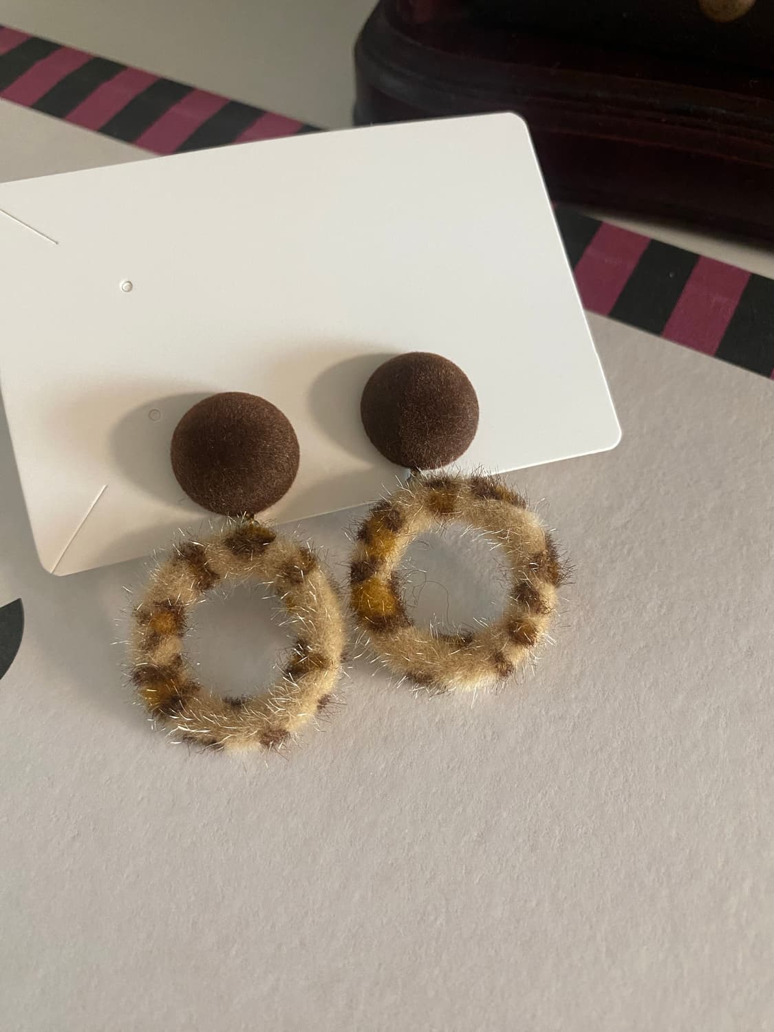 레오파드 귀걸이 귀찌 빈티지 상품이미지2