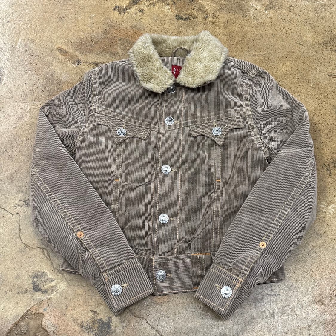 리바이스 털 카라 브라운 자켓 95 상품이미지2