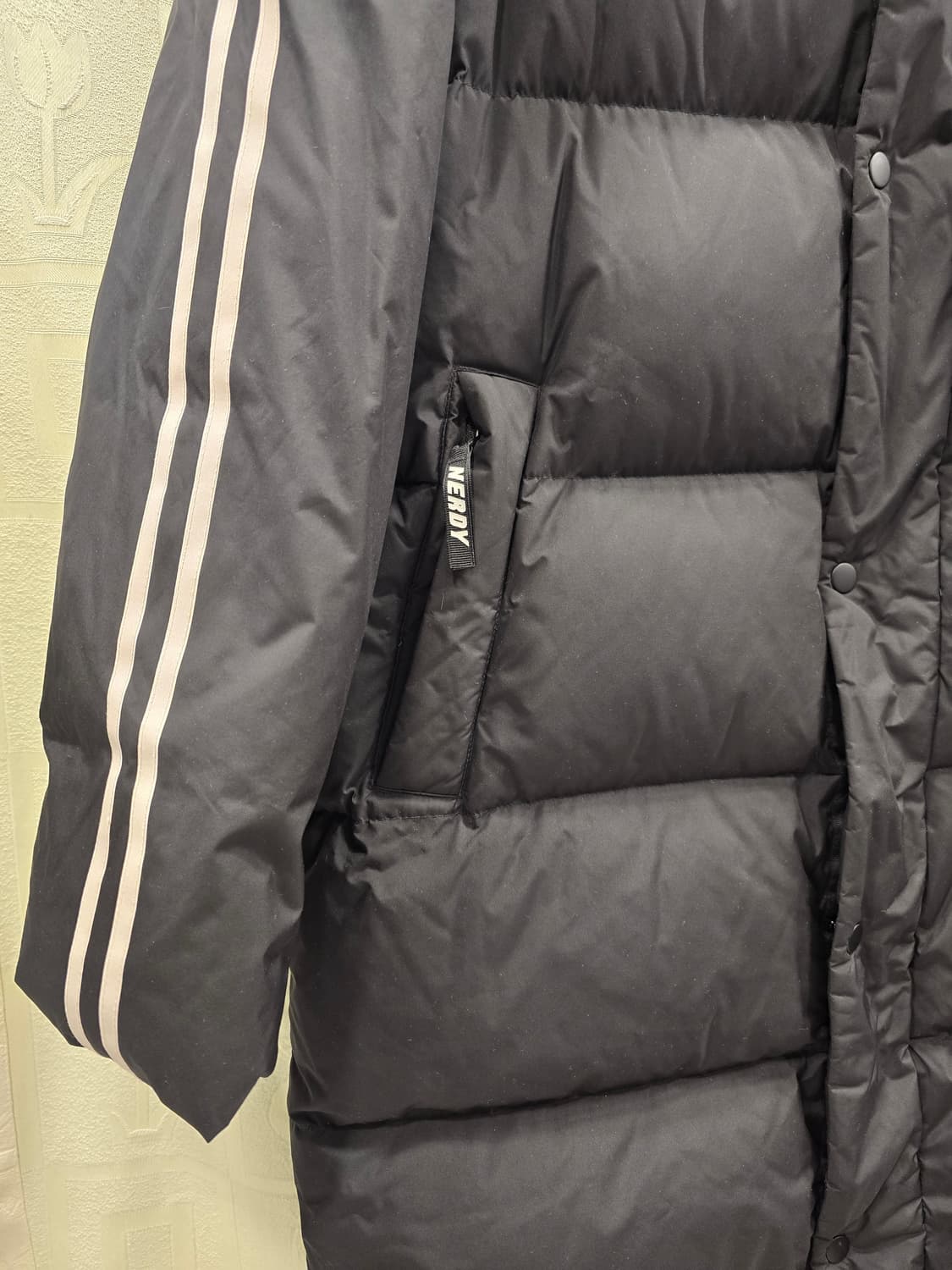 널디 NERDY 남성 덕다운 롱패딩 블랙 M(95) 상품이미지4