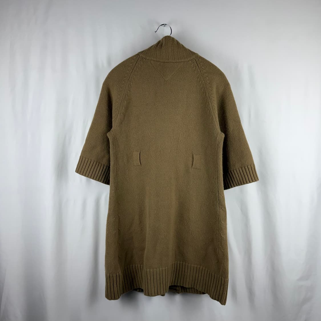 S) 타미힐피거 00s 앙고라 울블렌드 반팔 니트 롱 가디건 베이지 상품이미지6