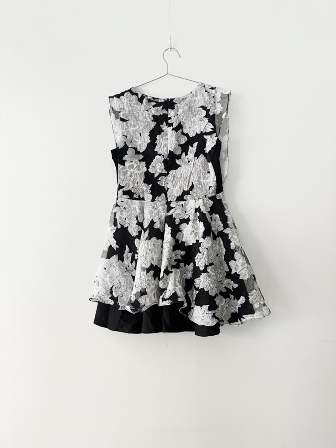 Organza 2 layer flower ops / black 상품이미지4