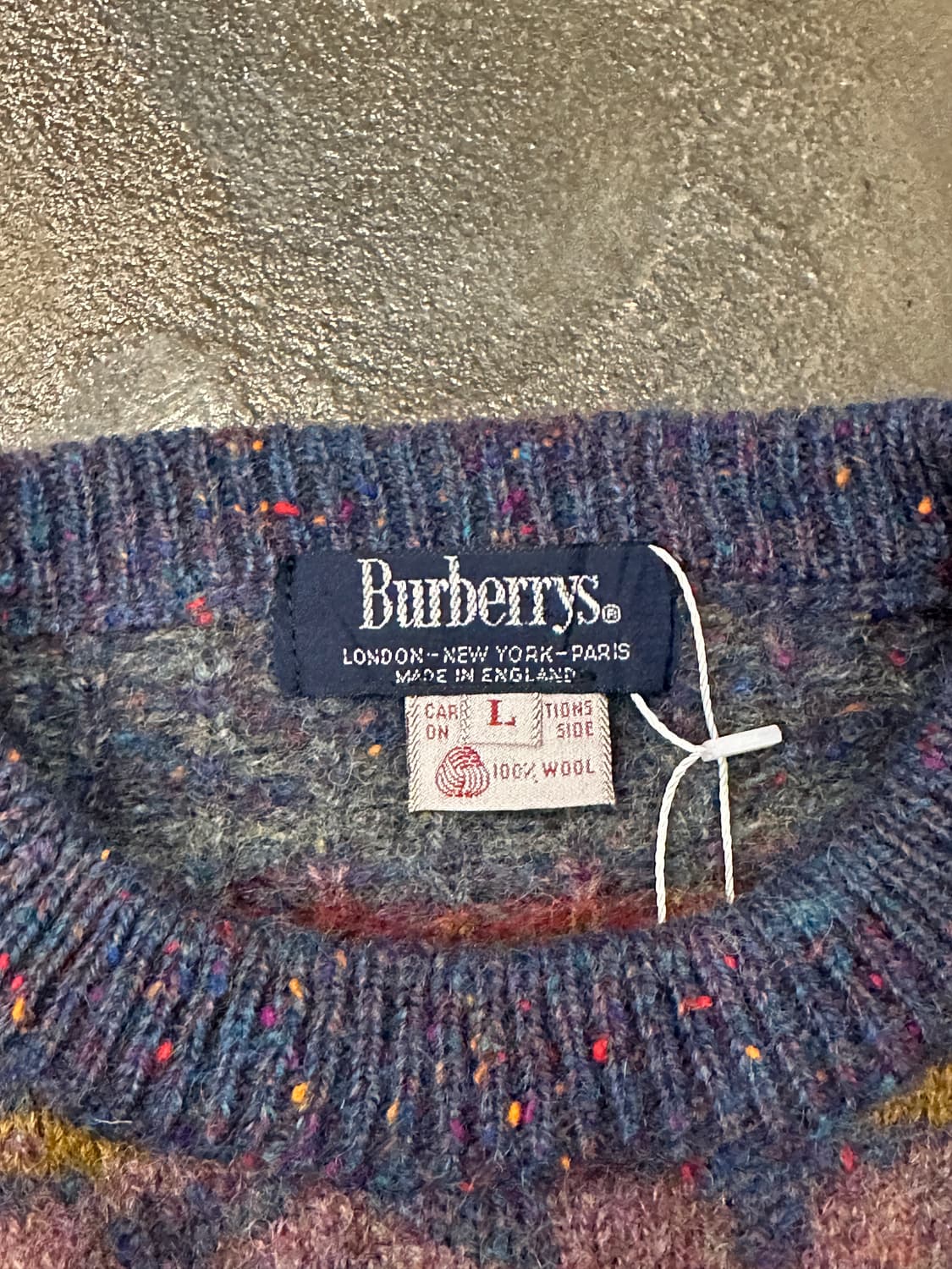 90s Burberrys 패턴 니트 스웨터 상품이미지4