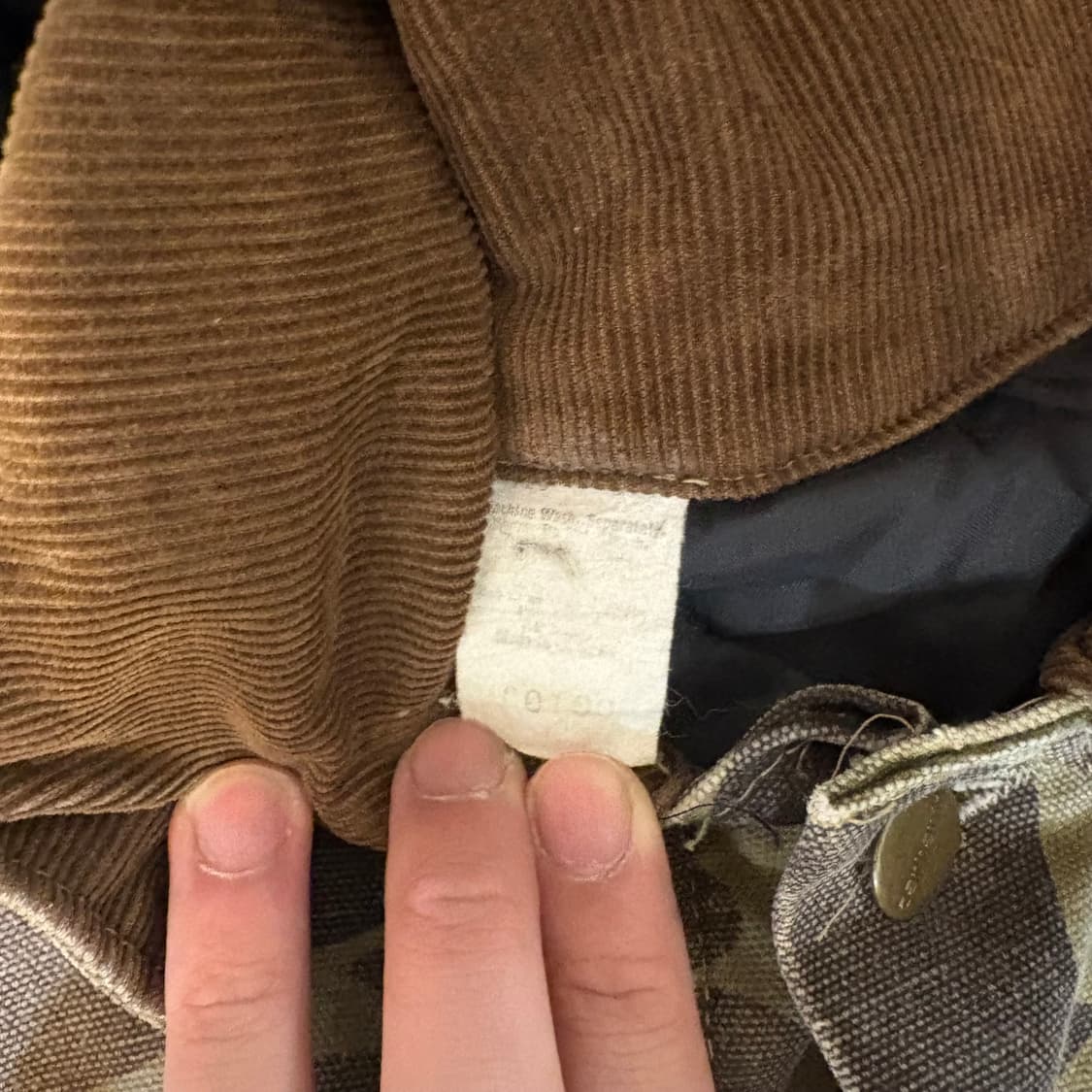 80s 칼하트 카모 워크 자켓 L 상품이미지5