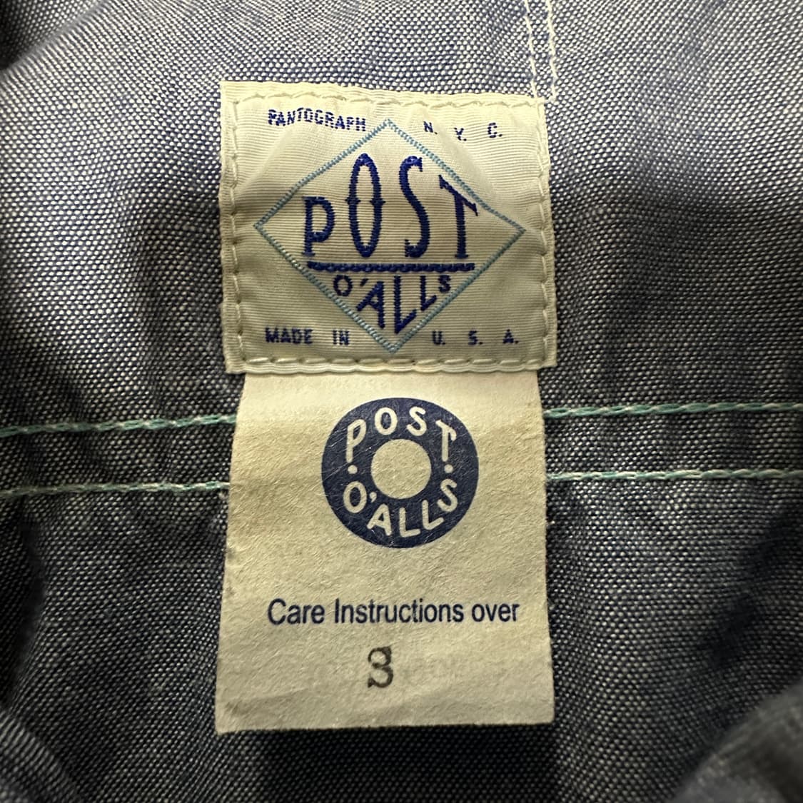 POST OVERALLS usa made work shirt 상품이미지4