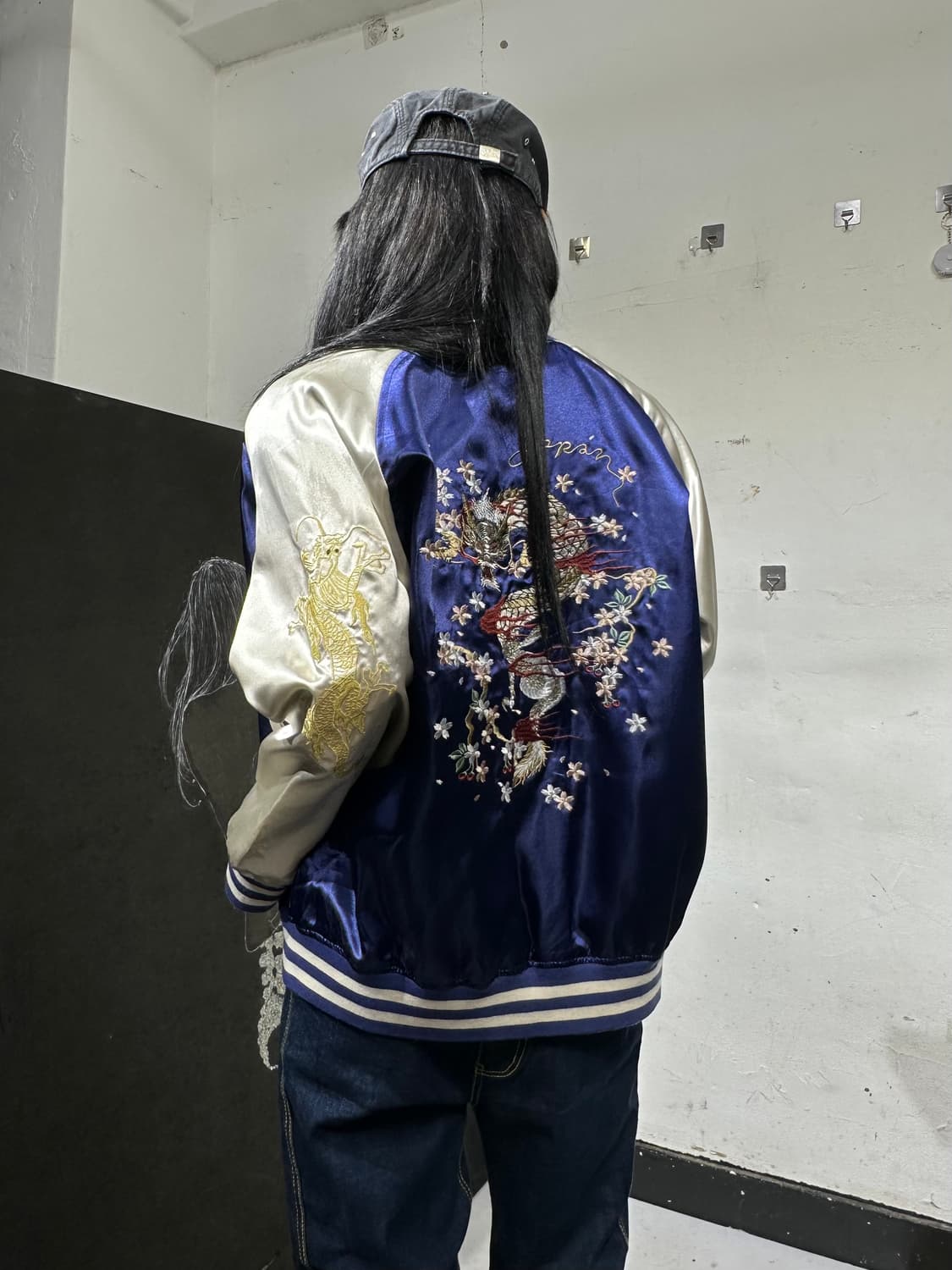 Jpn 일본빈티지 재패니즈 오리엔탈 old 보라 용 스카잔 자켓 상품이미지6