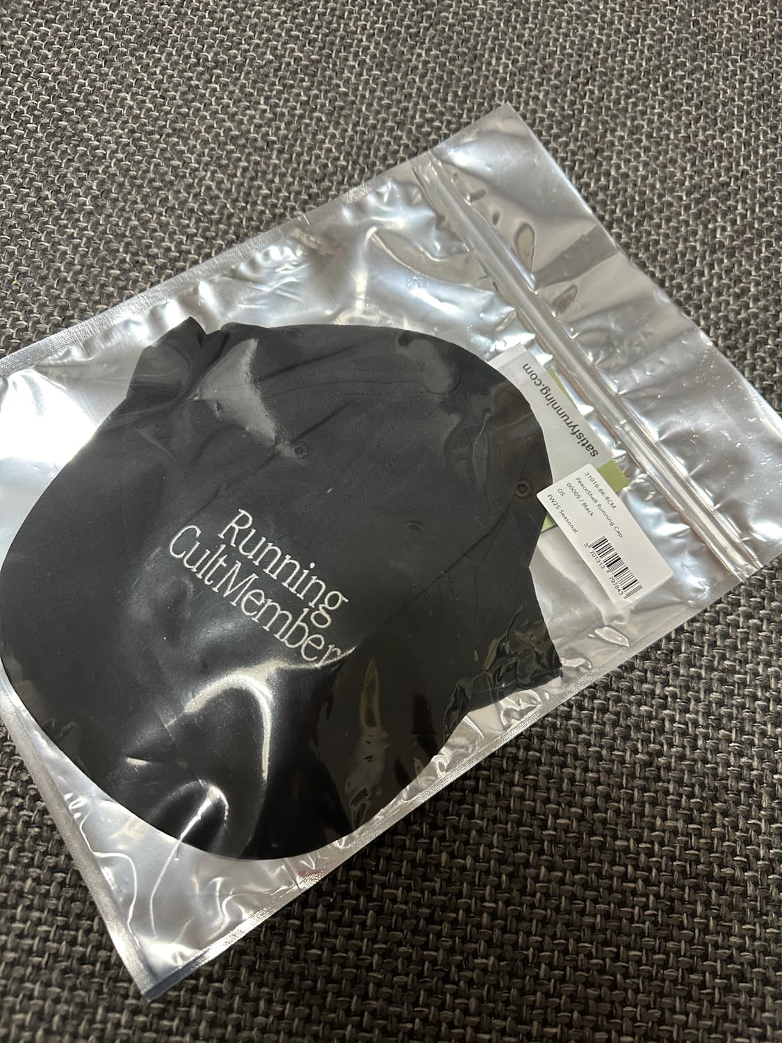 새티스파이 피스쉘 러닝 캡 블랙 상품이미지3