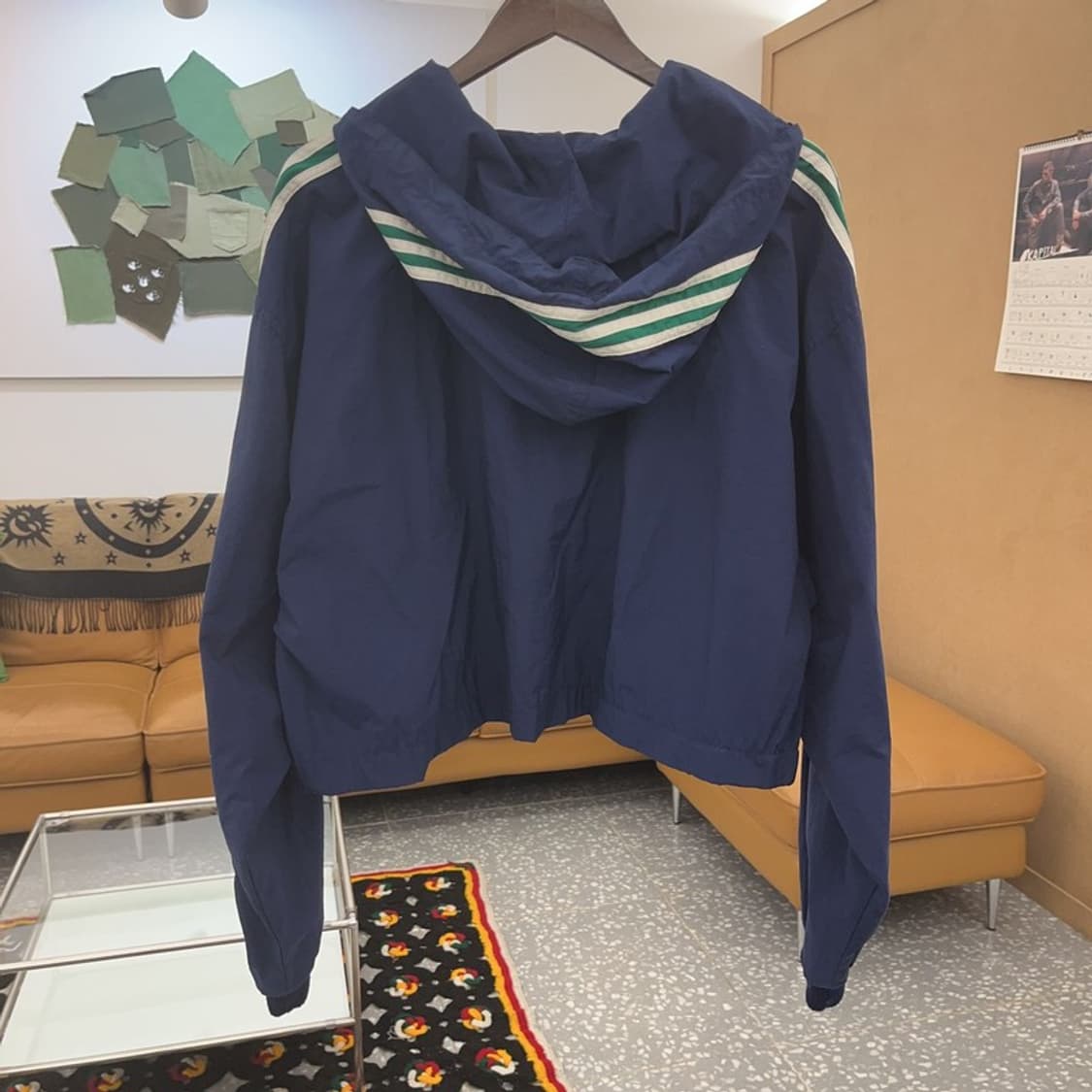 아디다스 올드스쿨 빈티지 레트로 반집업 바람막이 아노락 XL C08339 상품이미지4