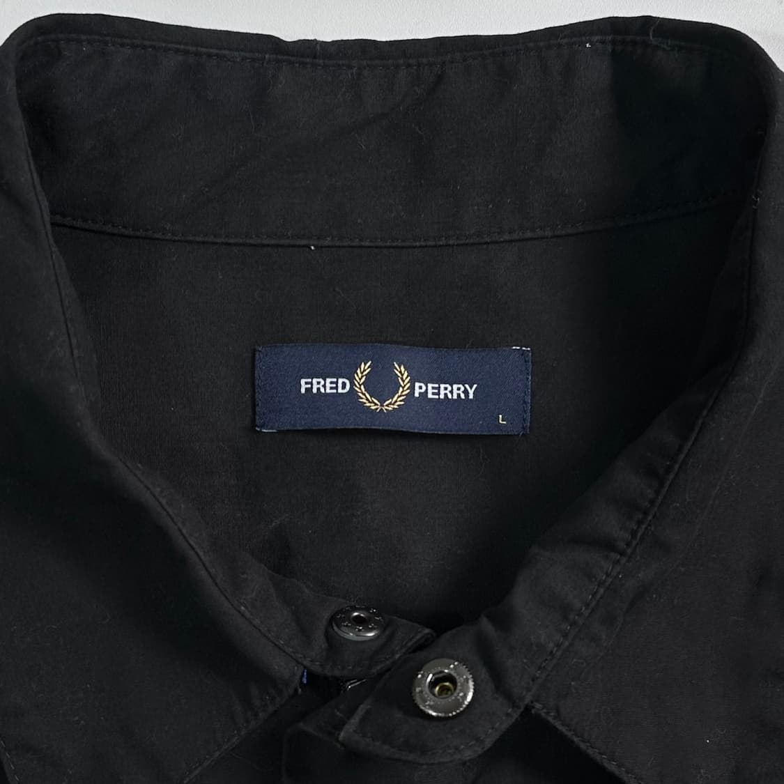 프레드페리 블랙 셔츠 자켓 상품이미지4