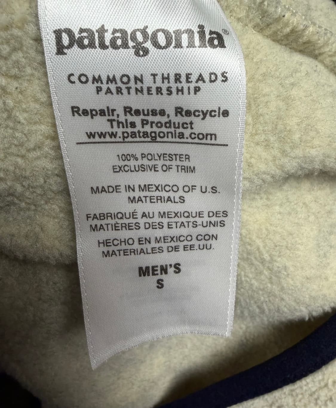 파타고니아 신칠라 오트밀 S 상품이미지2